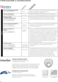 Anteprima del volantino Catalogo Camarette e Lettini Prenatal	 valido a partire dal 01.01.2025 | Pagina: 75 | Prodotti: Spugna, Lettino, Culla, Cuscino