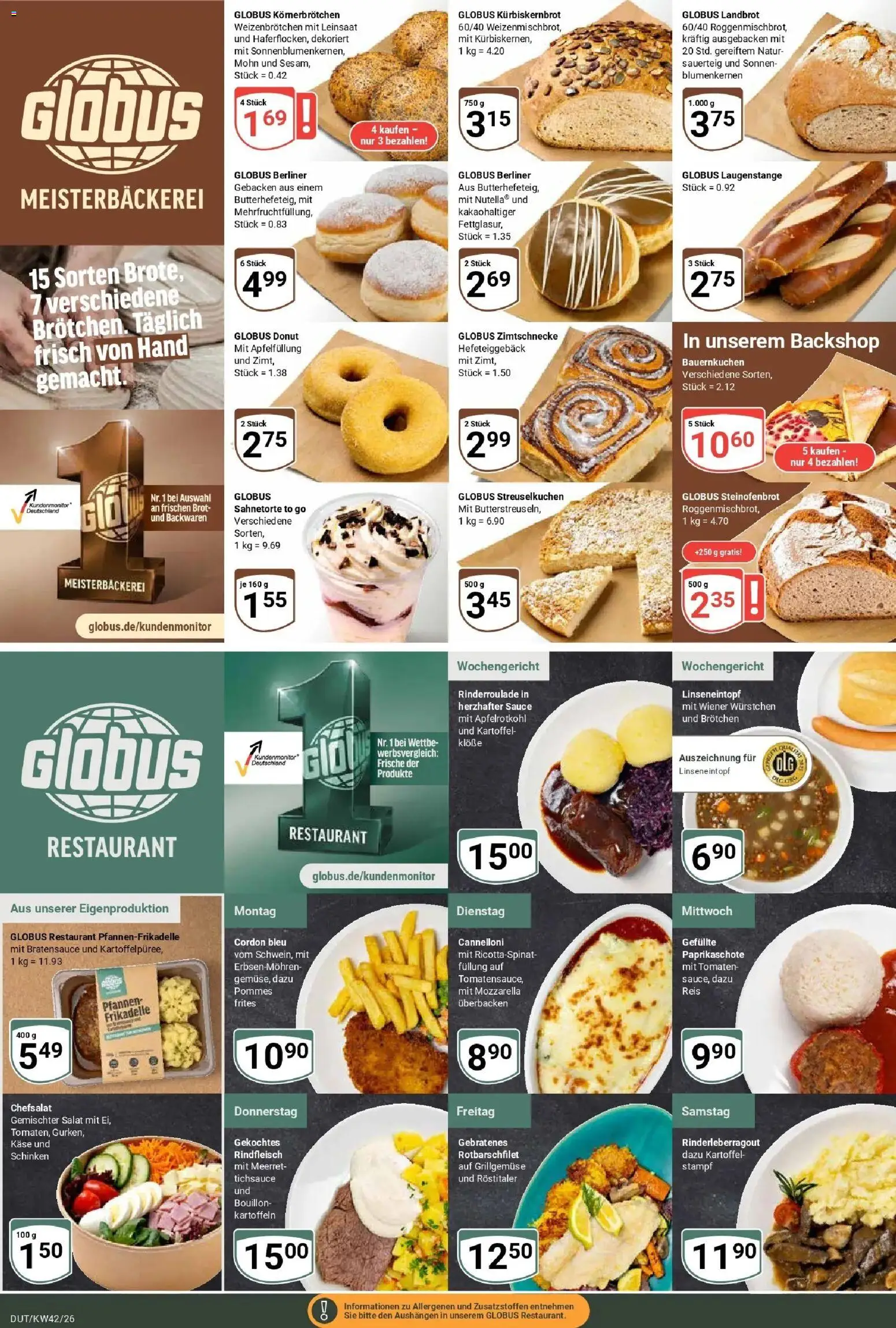 Globus Prospekt Wetzlar-Dutenhofen (ab 12.10.2026) » Angebote online | Seite: 8 | Produkte: Mozzarella, Tomaten, Kartoffeln, Reis