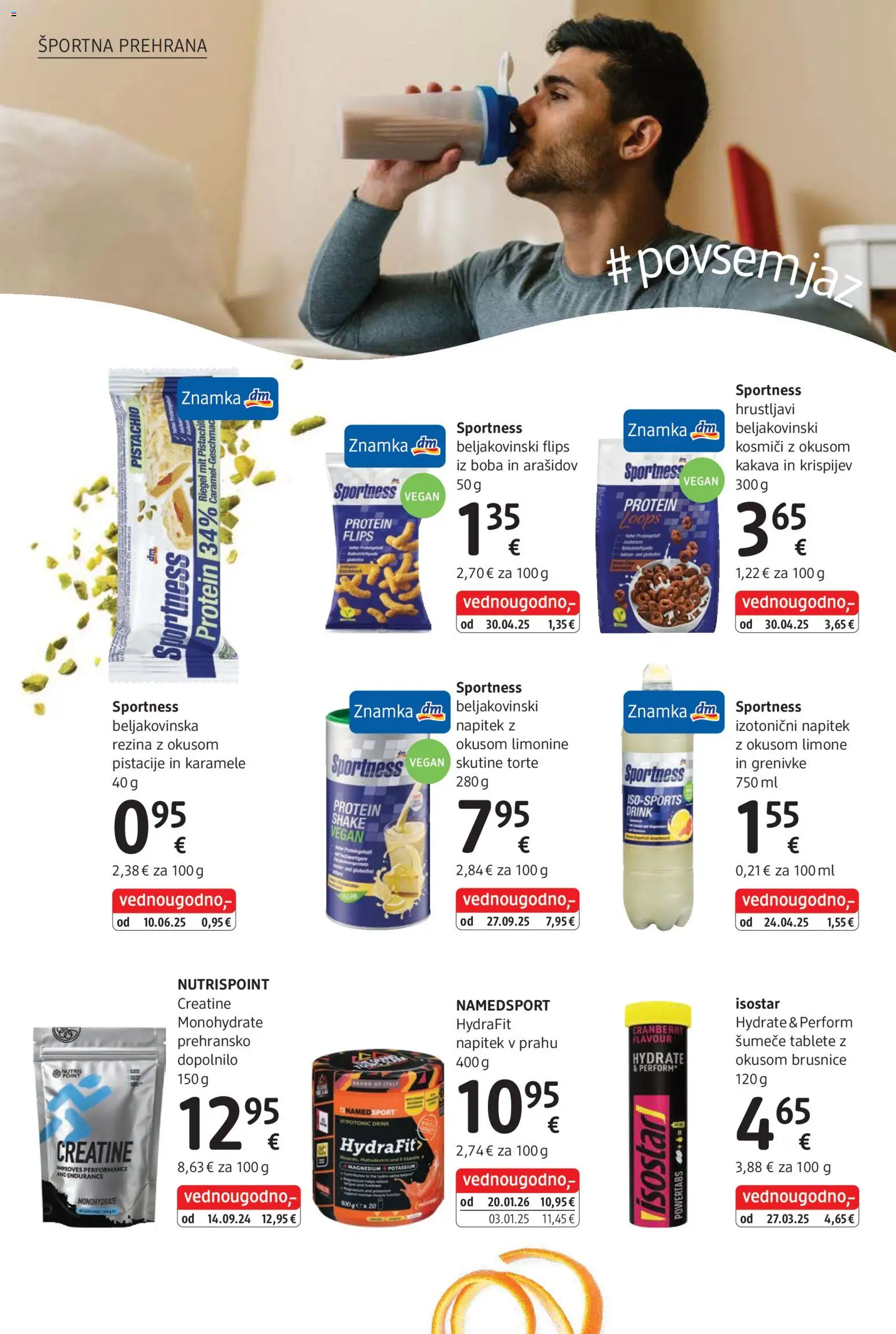 Novi DM Drogerie Markt katalog ponudbe – veljaven od 01.07.2026 | Stran: 20 | Izdelki: Pistacije, Flips, Karamele, Kosmici