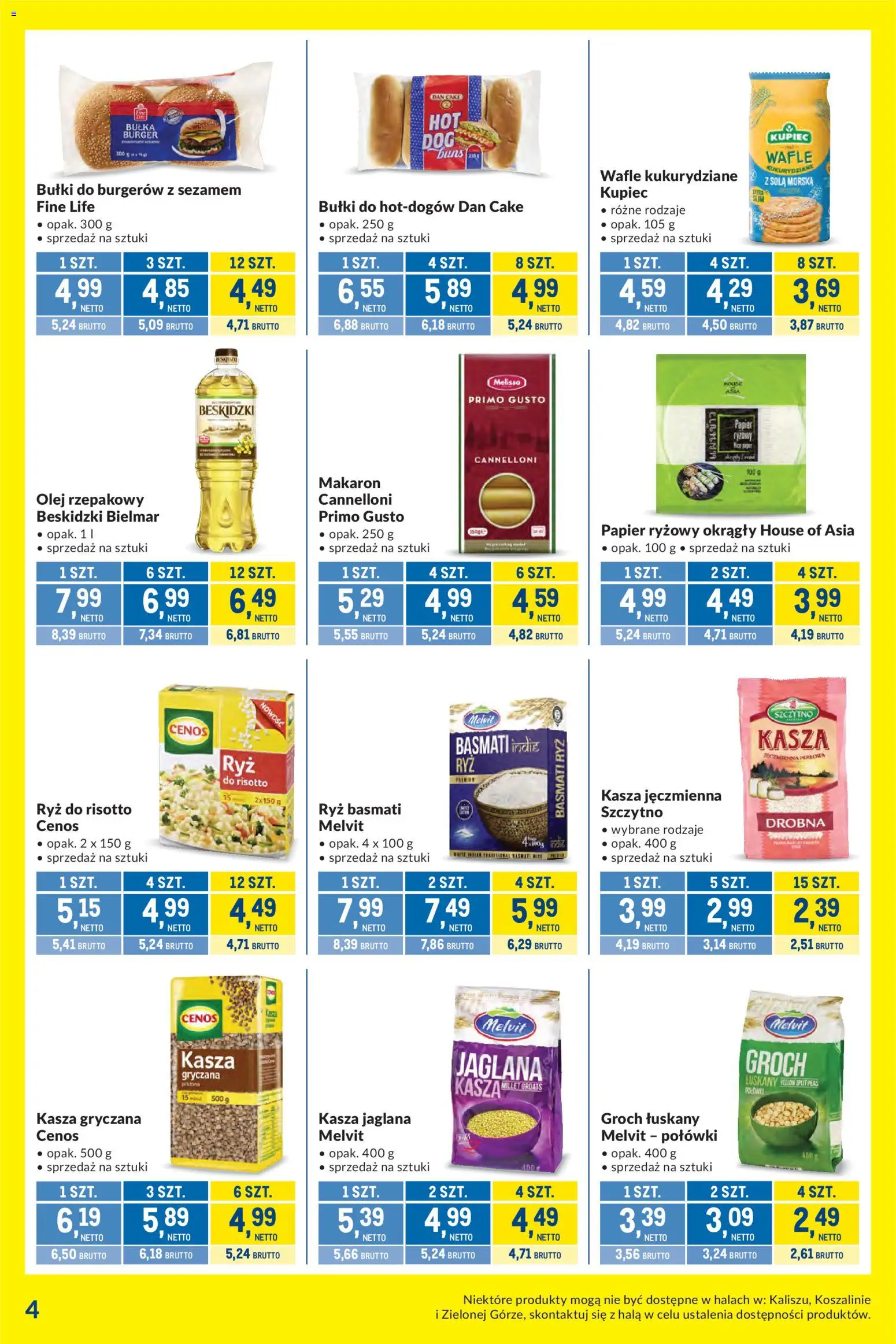 Makro gazetka - Kupujesz więcej płacisz mniej od 09.06.2026 | Strona: 4 | Produkty: Wafle, Papier ryżowy, Olej, Ryż basmati