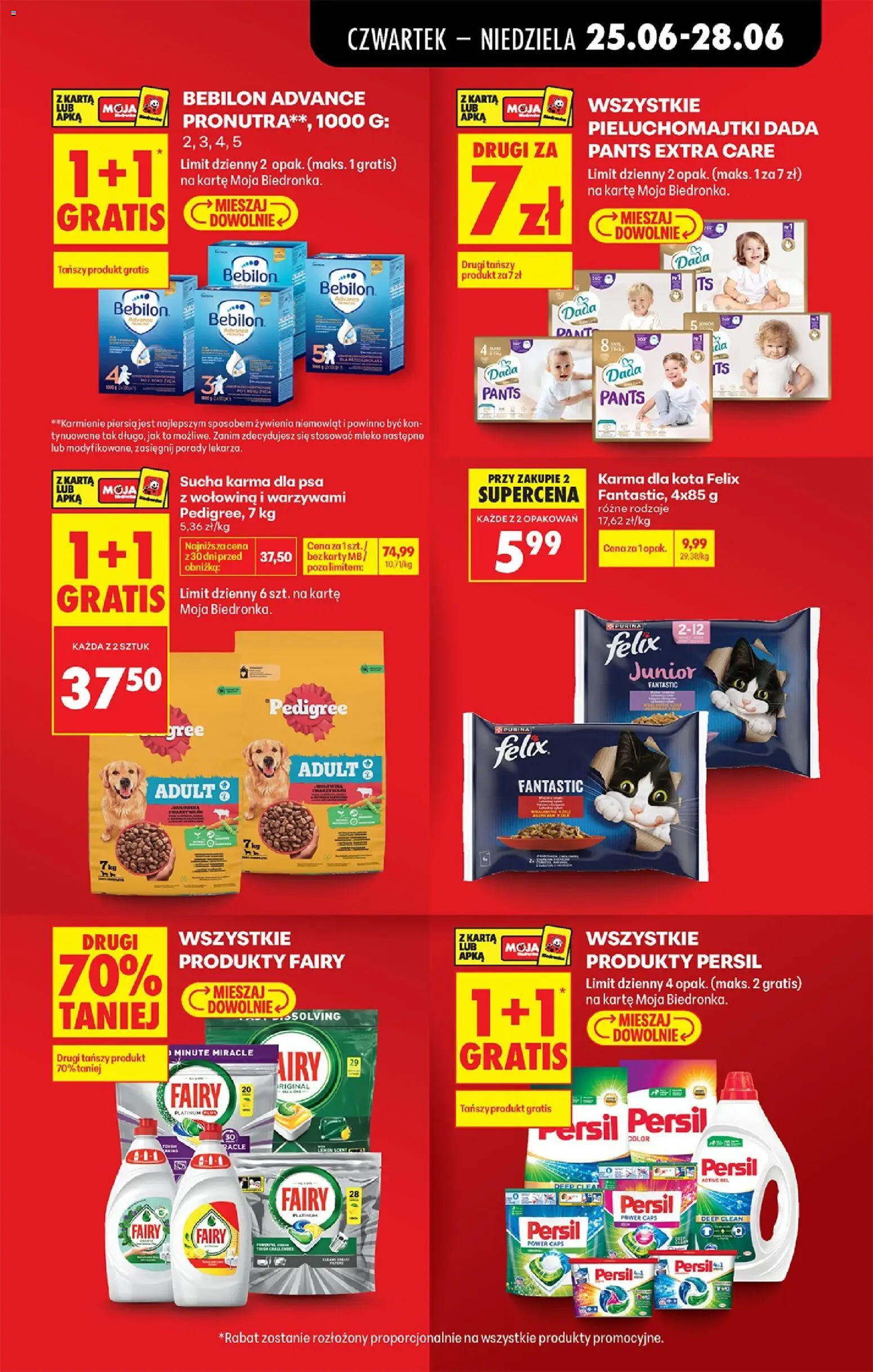 Biedronka gazetka od czwartku od 25.06.2026 | Strona: 17 | Produkty: Karta, Sucha karma dla psa, Wołowina, Fairy