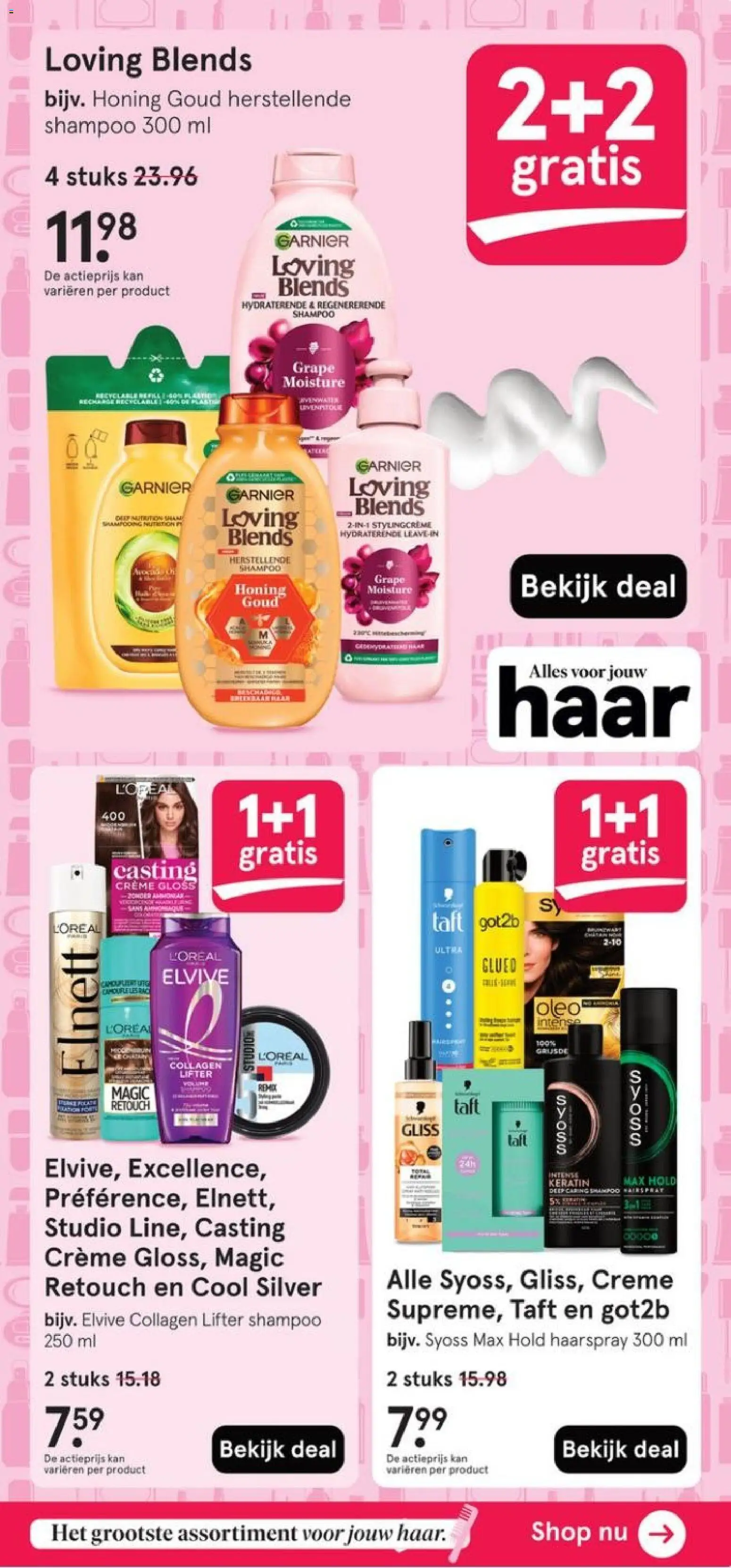 {H1} | Pagina: 19 | Producten: Kan, Shampoo, Haarspray, Crème