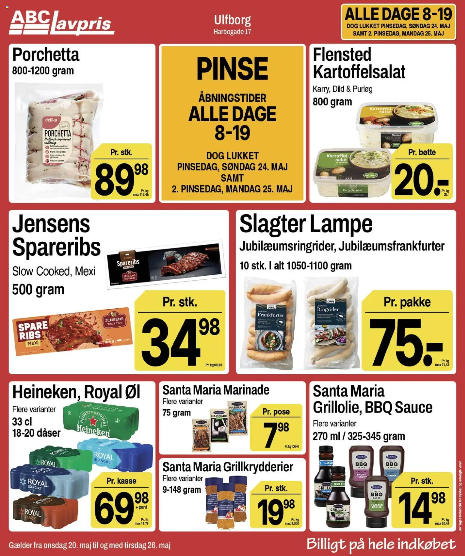 Abc Lavpris tilbudsavis – gyldig fra 20.05.2026 | Side: 1 | Produkter: Purløg, Kartoffelsalat, Salat, Dild