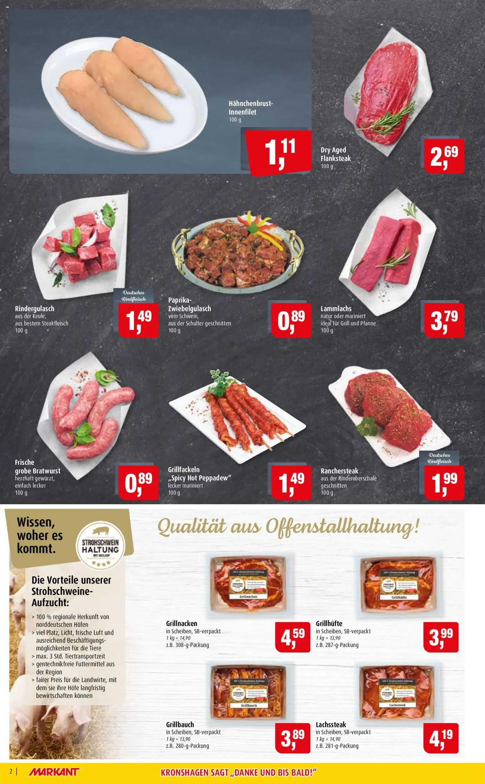Markant Prospekt – gültig ab 27.07.2026 | Seite: 2 | Produkte: Grill, Paprika, Rindfleisch, Hahnchenbrust