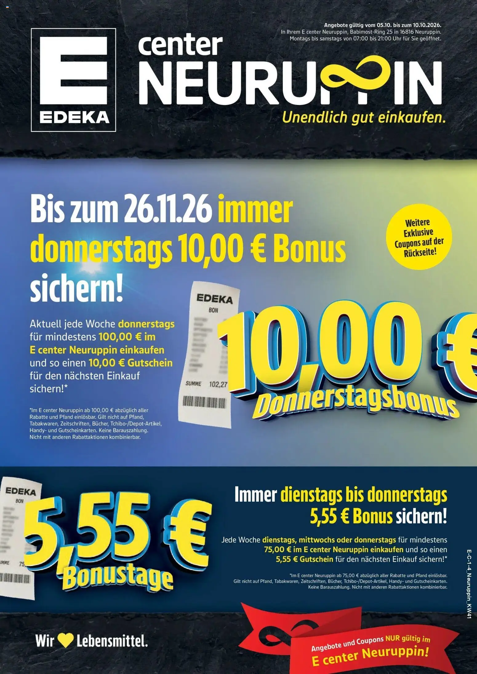 Edeka Prospekt Neuruppin (ab 05.10.2026) » Angebote Online | Seite: 1 | Produkte: Uhr