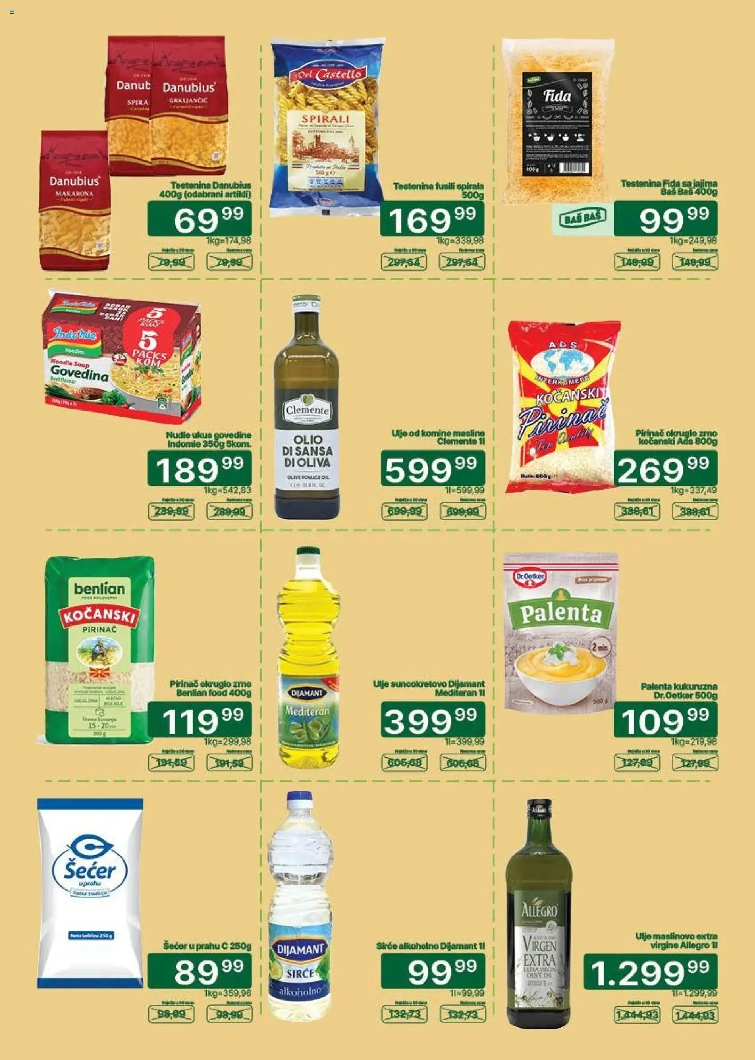 Univerexport katalog - važi od 16.09.2026 | Strana: 13 | Proizvode: Testenina, Masline, Ulje, Pirinač