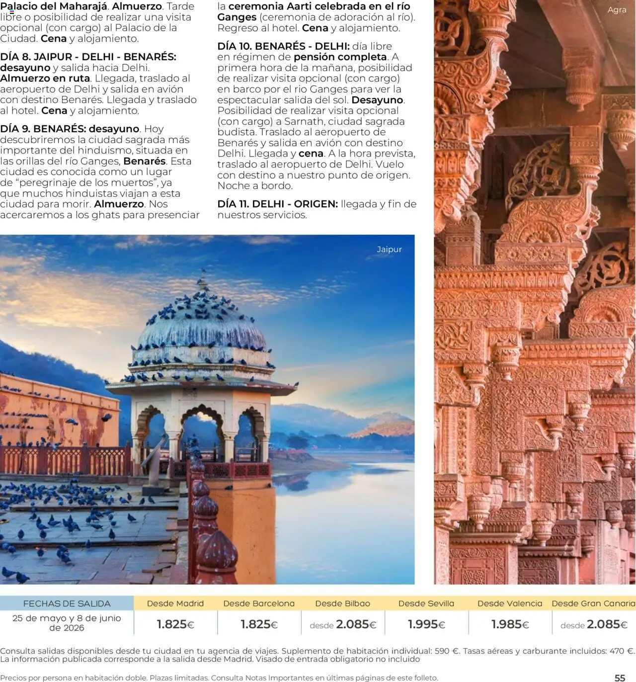 Viajes El Corte Inglés - Club de Vacaciones - Vacaciones Económicas Personalizado │ válido desde el 01/09/2025 | Página: 55
