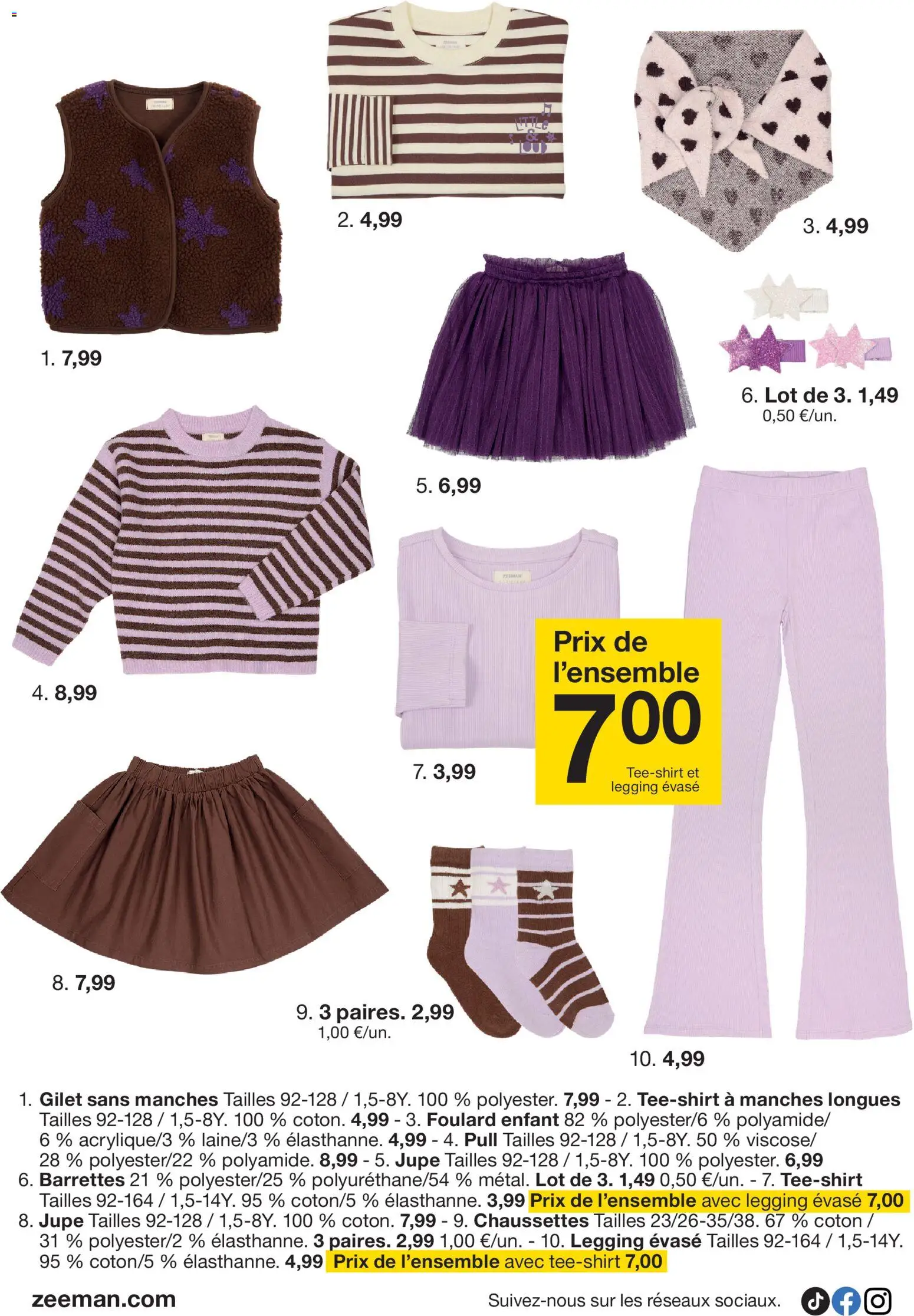 {H1} | Page: 12 | Produits: Chaussettes, Gilet, Barrettes, Foulard