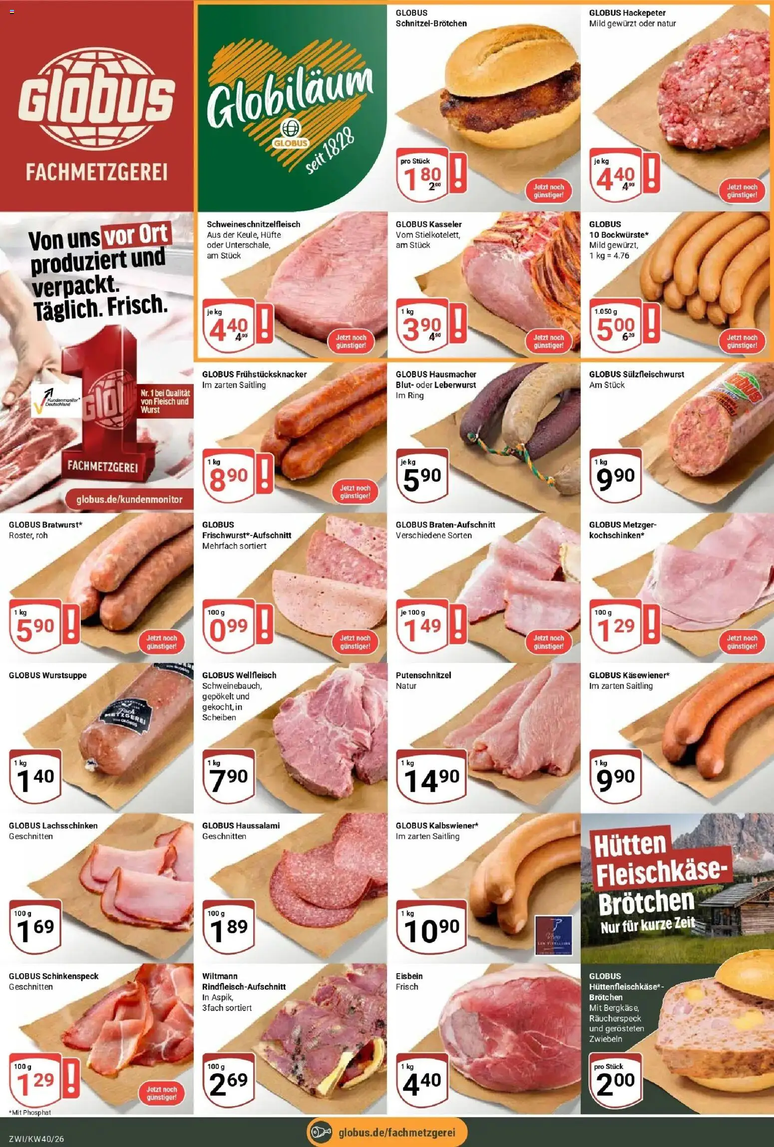 Globus Prospekt Zwickau (ab 28.09.2026) » Angebote online | Seite: 10 | Produkte: Zwiebeln, Putenschnitzel, Wurst, Fleisch