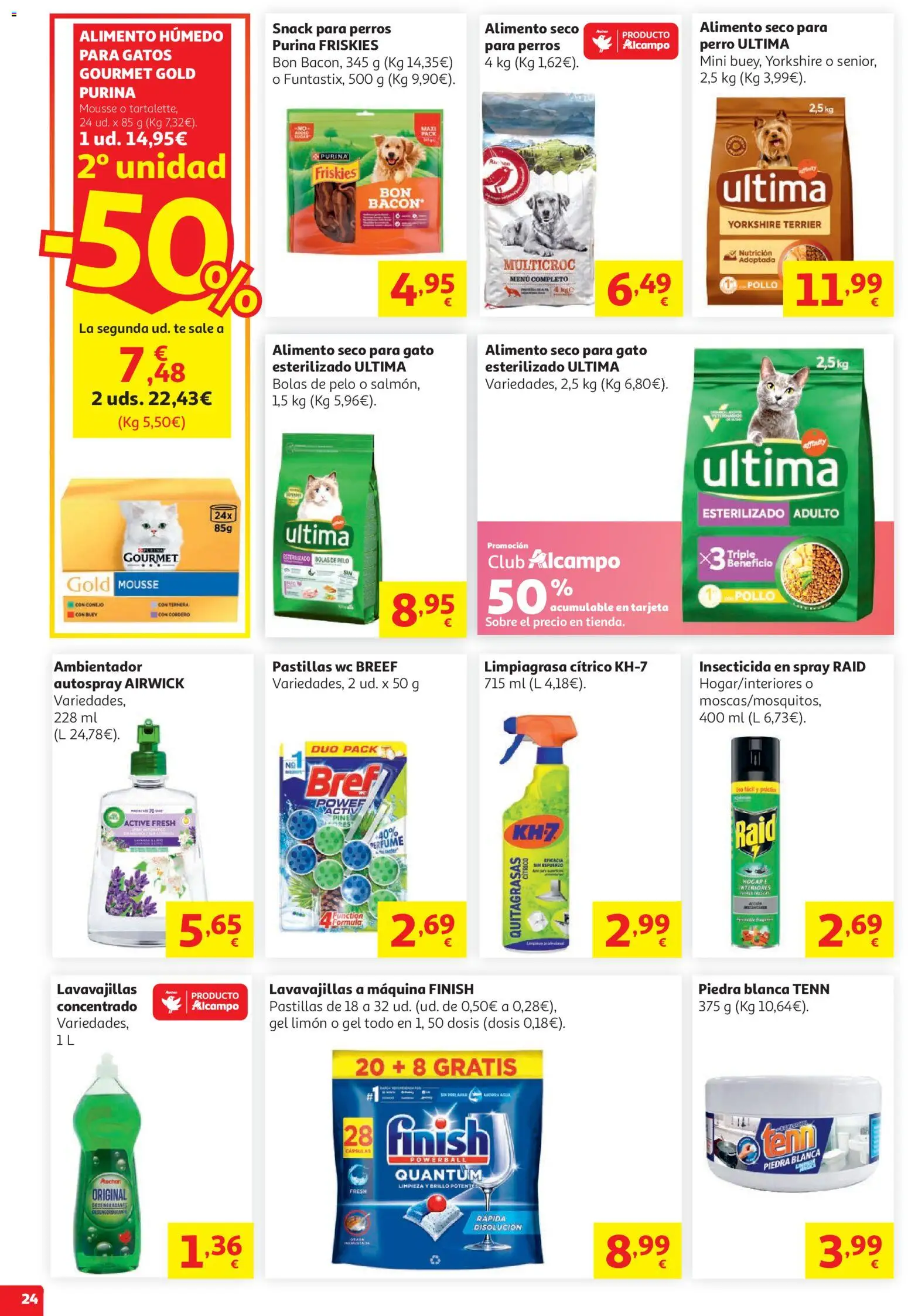 Alcampo HG Nacional Cat │ válido desde el 05.05.2026 | Página: 24 | Productos: Mousse, Té, Lavavajillas, Φίλτρο καφέ