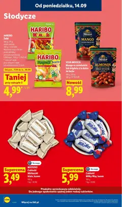 Pogląd oferty "Cukierki, Milky Way, luzem, 100 g, 1 kg = 59,90" - ważna od 14.09.2026 | Strona: 54