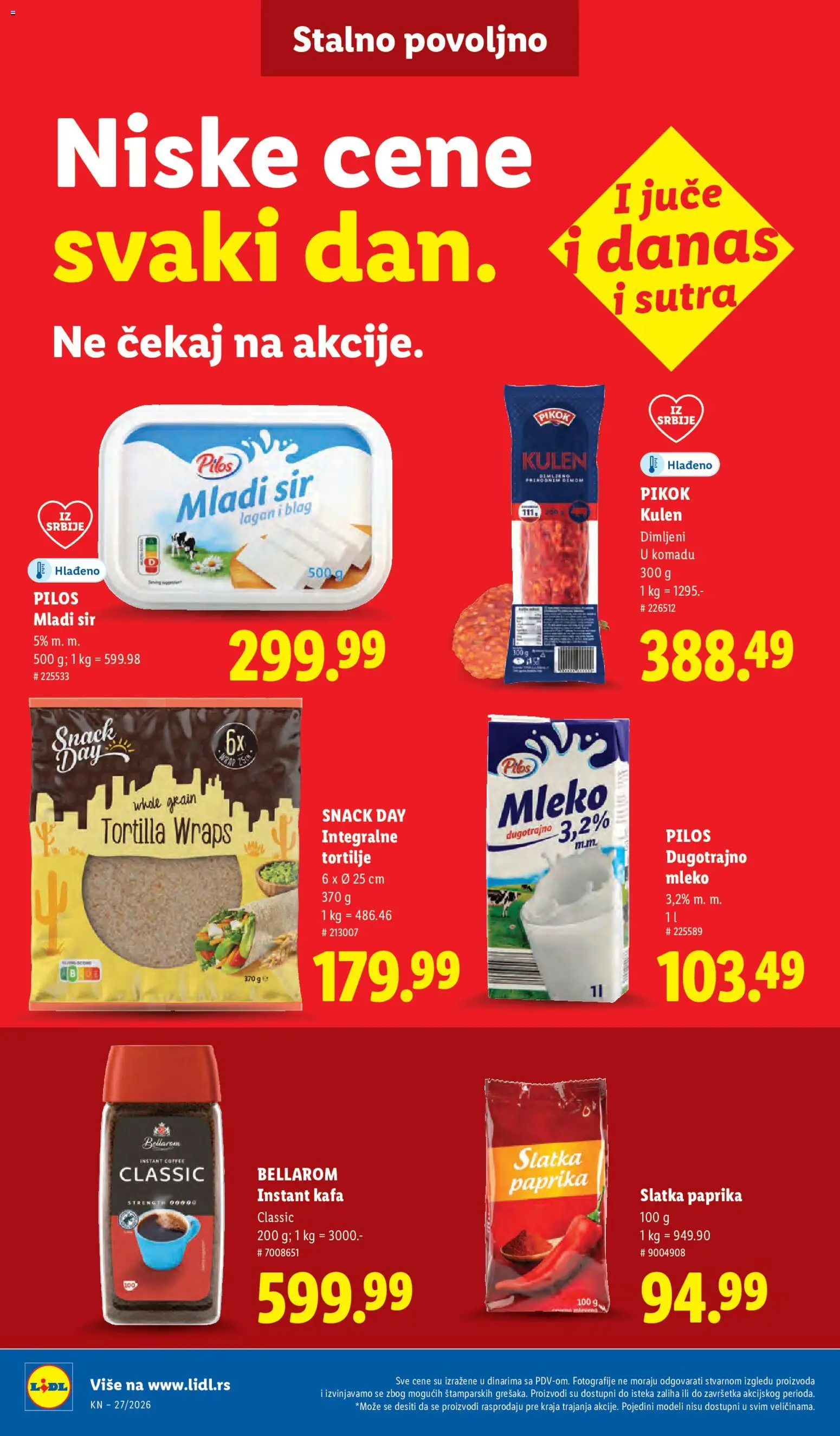 Lidl katalog - važi od 02.07.2026 | Strana: 38 | Proizvode: Instant kafa, Kulen, Sir, Kafa