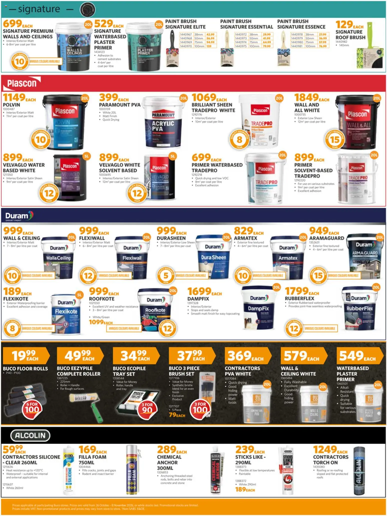 New BUCO catalogue – valid from 26/10/2026 | Page: 5