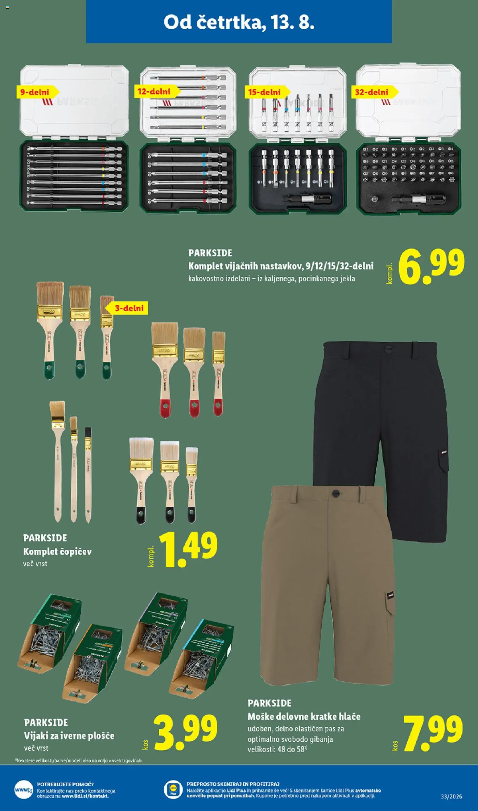 Novi Lidl katalog ponudbe – veljaven od 13.08.2026 | Stran: 27 | Izdelki: Hlace, Kratke hlace, Pas