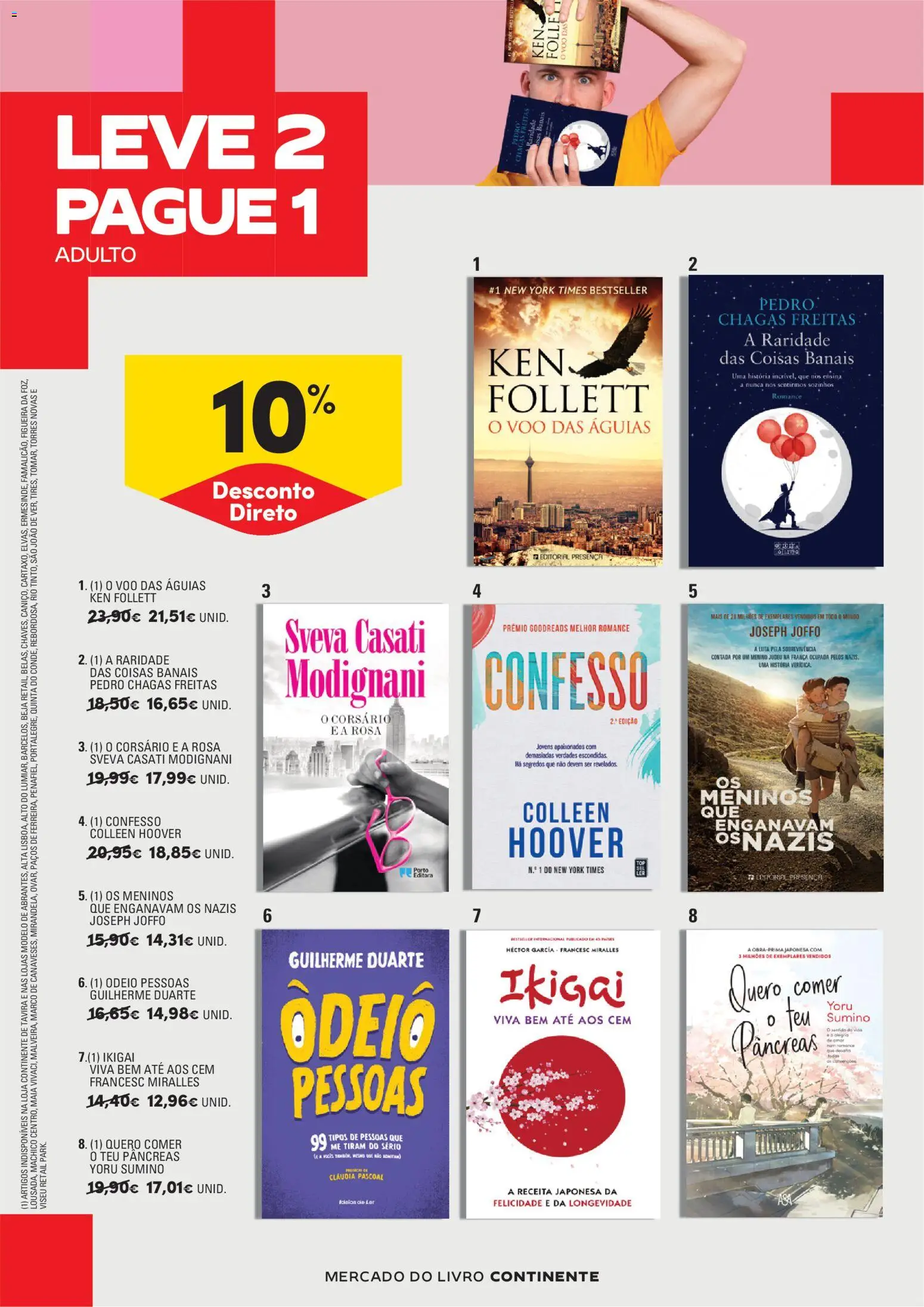 Continente - Feira do Livro  Abre espaço para a distração │ válido de 23/06/2026 | Página: 10
