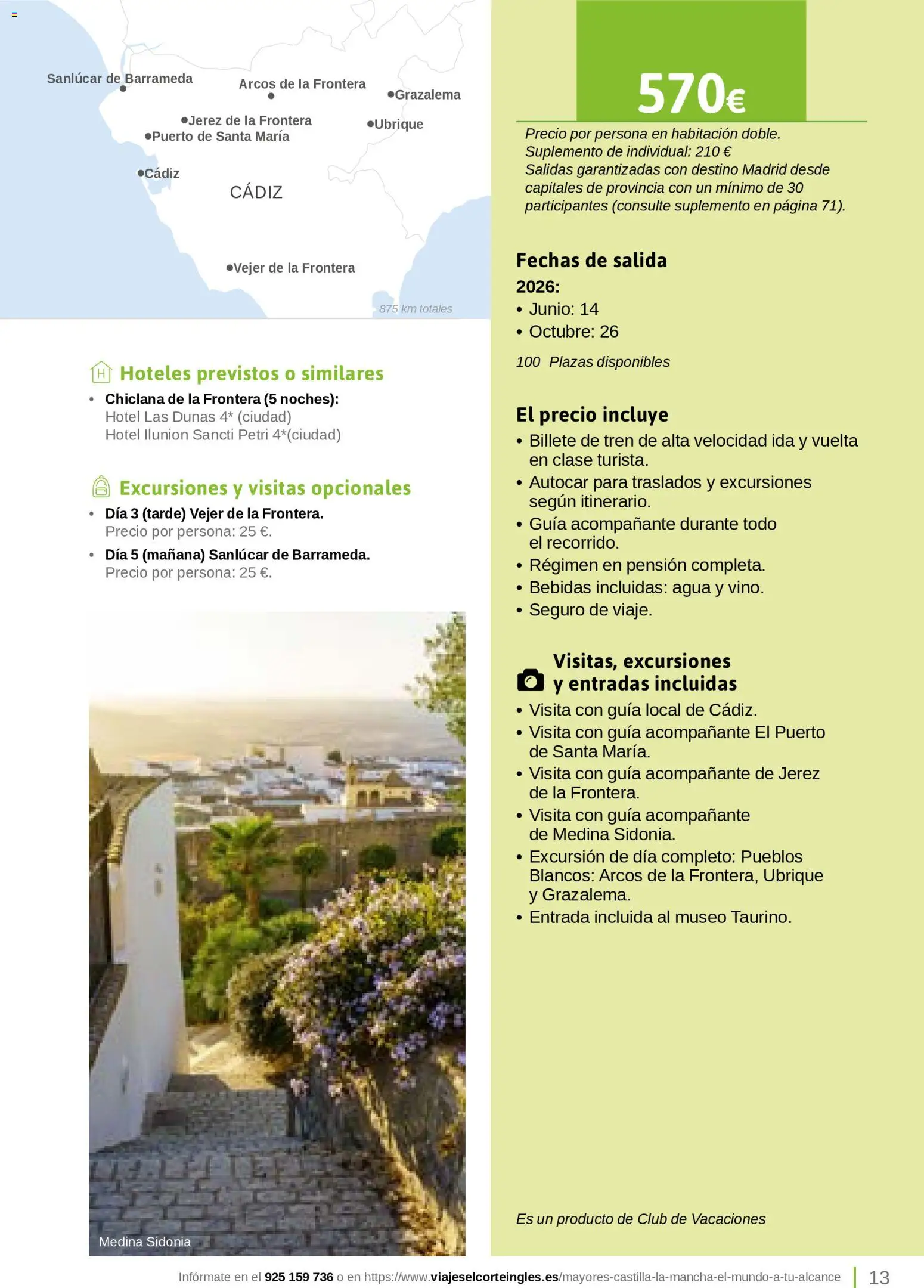 Viajes El Corte Inglés Turismo Social Castilla La Mancha │ válido desde el 01.04.2026 | Página: 13
