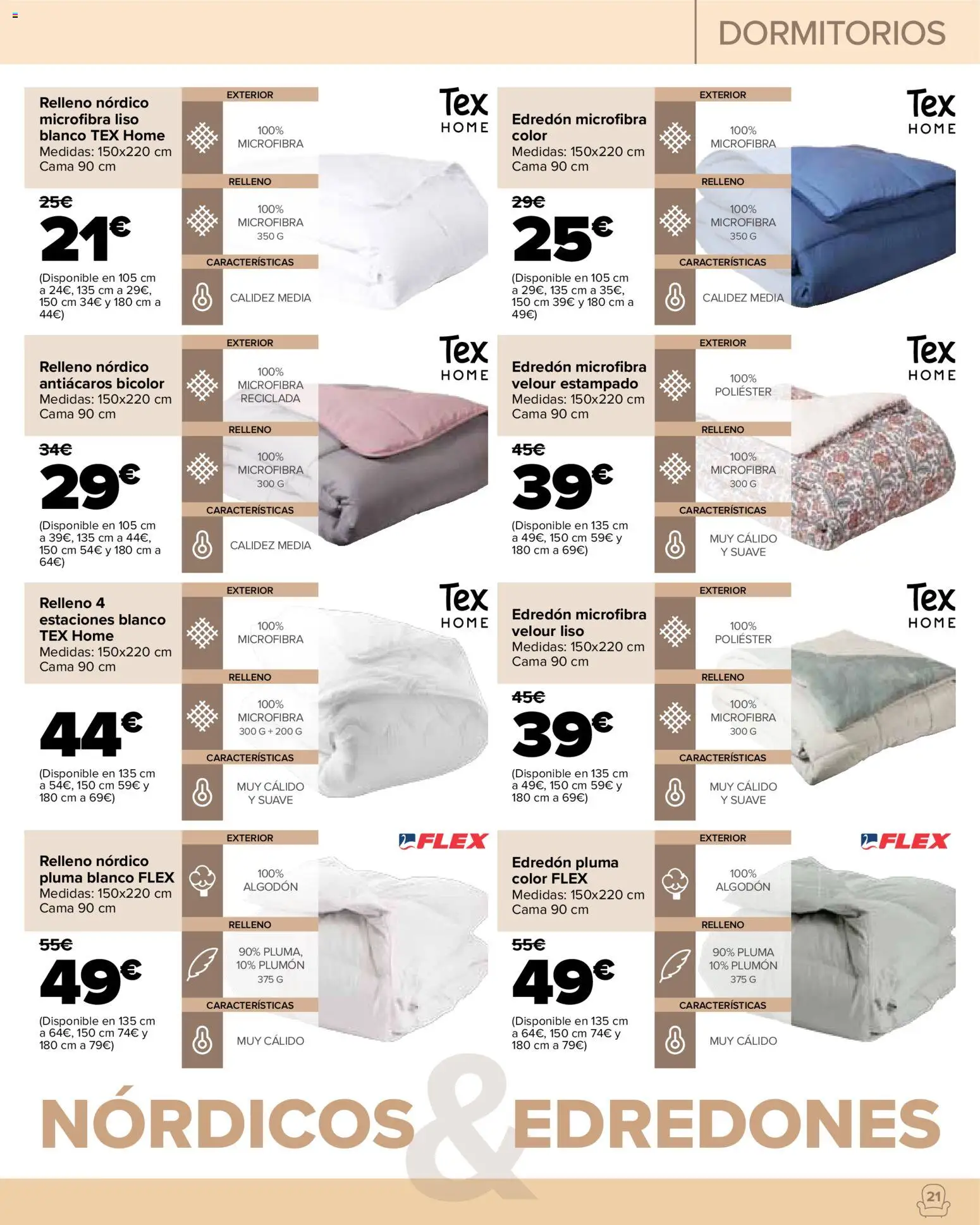 Carrefour Hogar │ válido desde el 22/09/2026 | Página: 21 | Productos: Edredón, Algodón, Cama