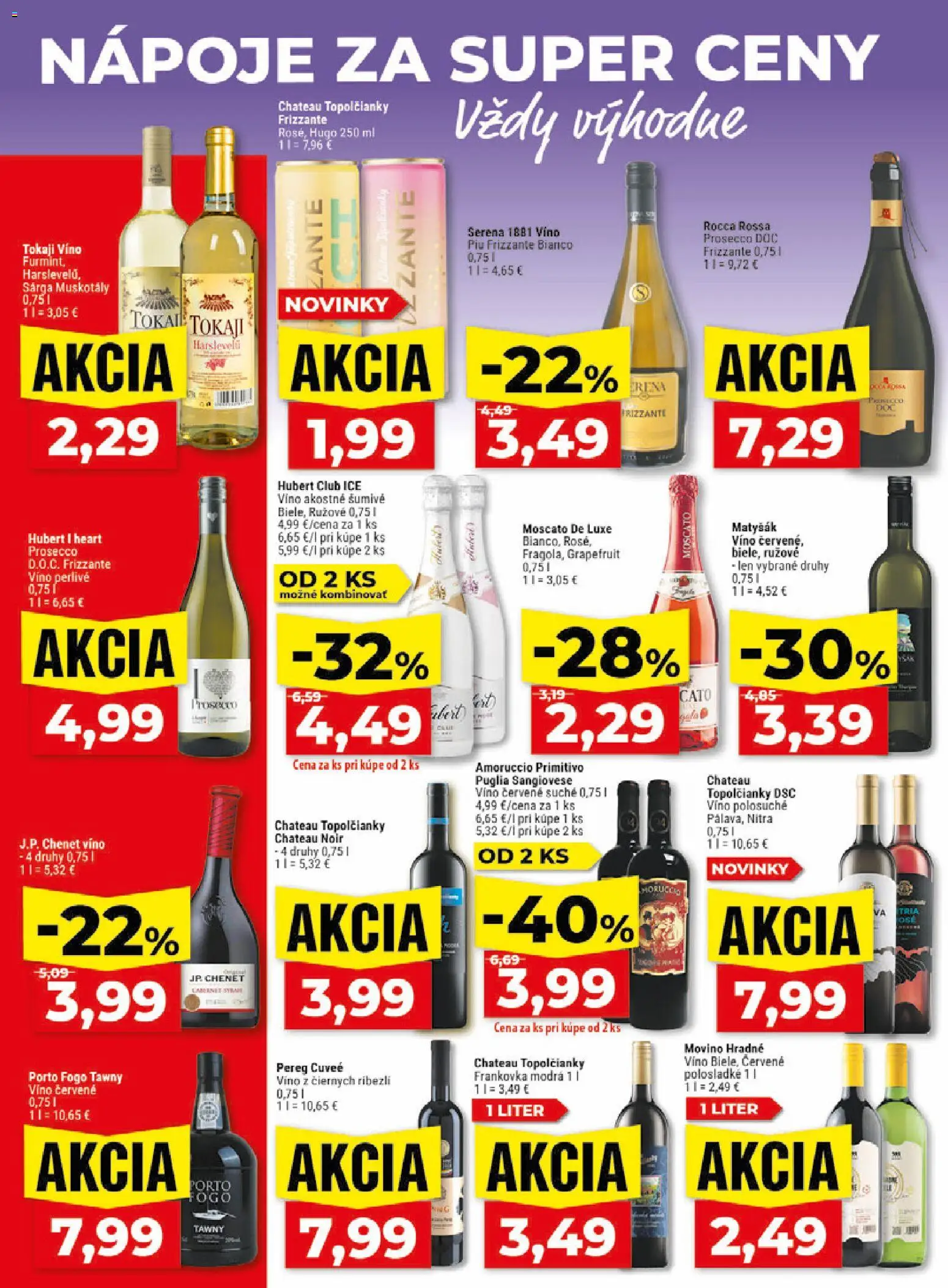 Nové Klas akcie – leták je platný od 06.07.2026 | Strana: 21 | Produkty: Víno, Prosecco, Grapefruit