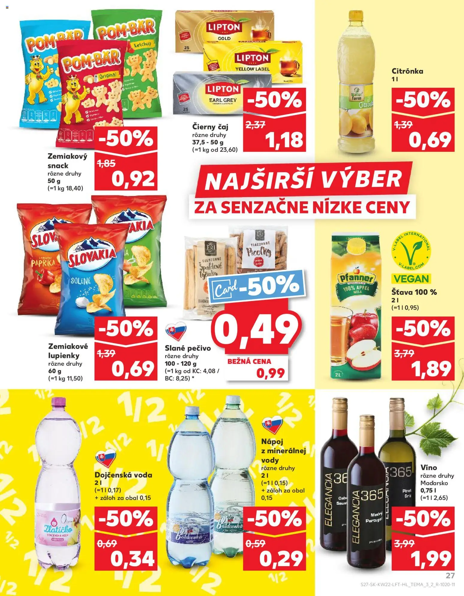 Nové Kaufland akcie – leták je platný od 28.05.2026 | Strana: 27 | Produkty: Paprika, Voda, Šťava, Pečivo