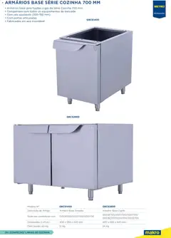 Pré-visualização Makro Equipamento Profissional de Cozinha e Catering válido de 09.06.2026 | Página: 29 | Produtos: Armário, Bancada, Base, Portas