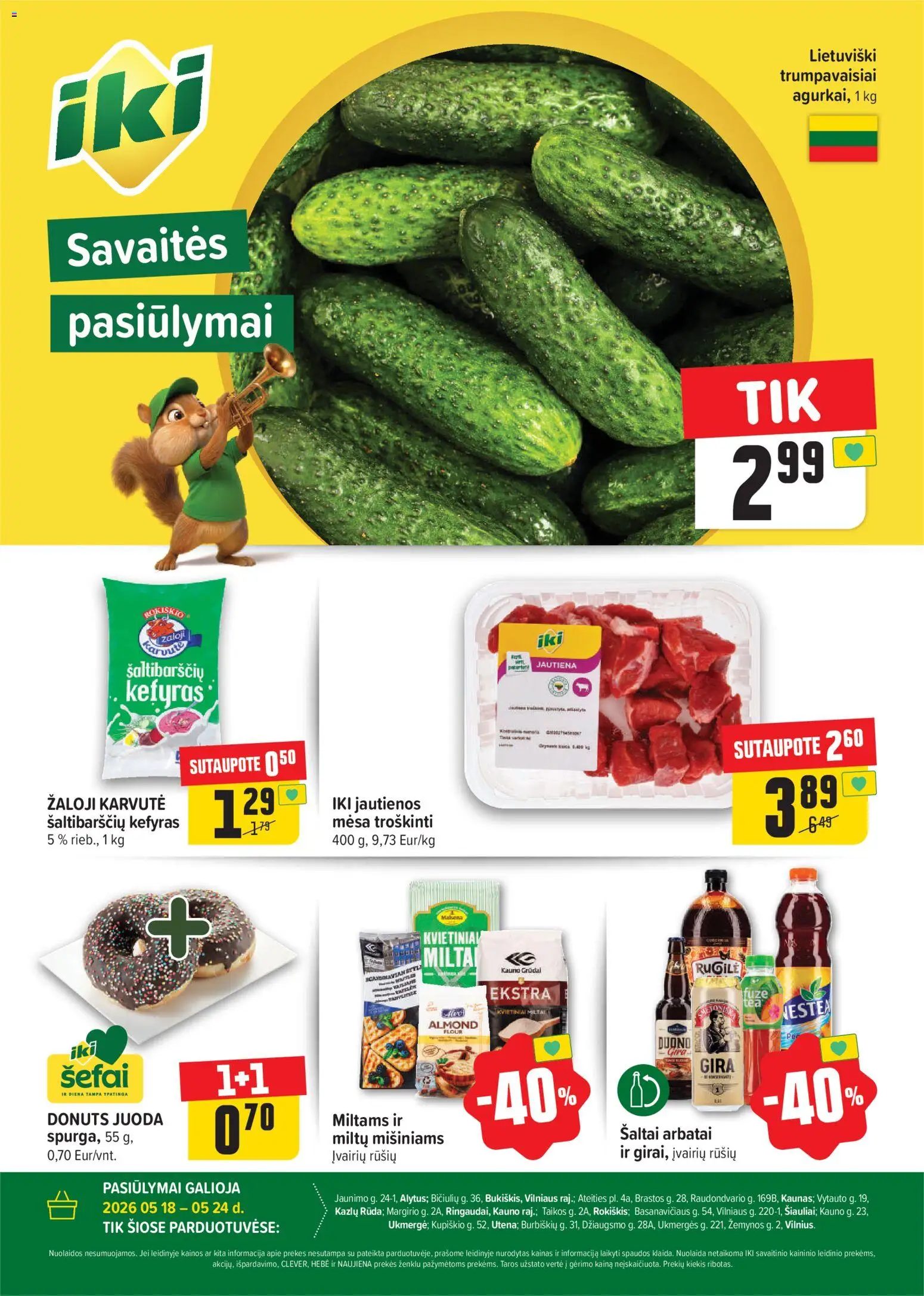 IKI akcijos nuo 18.05.2026 | Puslapis: 1 | Prekių: Jautienos, Jautiena