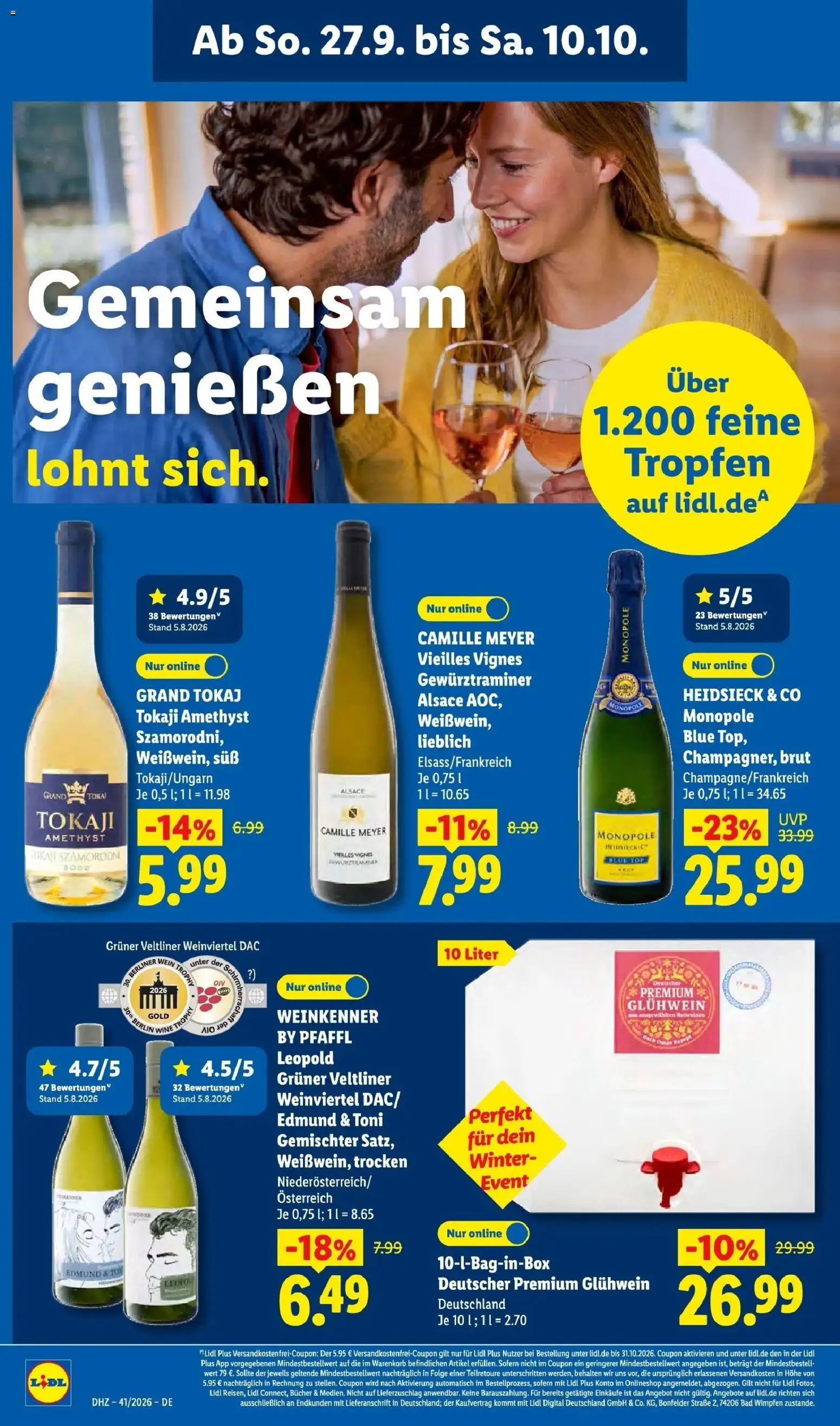 Lidl Prospekt Zülpich (ab 05.10.2026) zum Blättern » Angebote | Seite: 32 | Produkte: Berliner, Top, Bad
