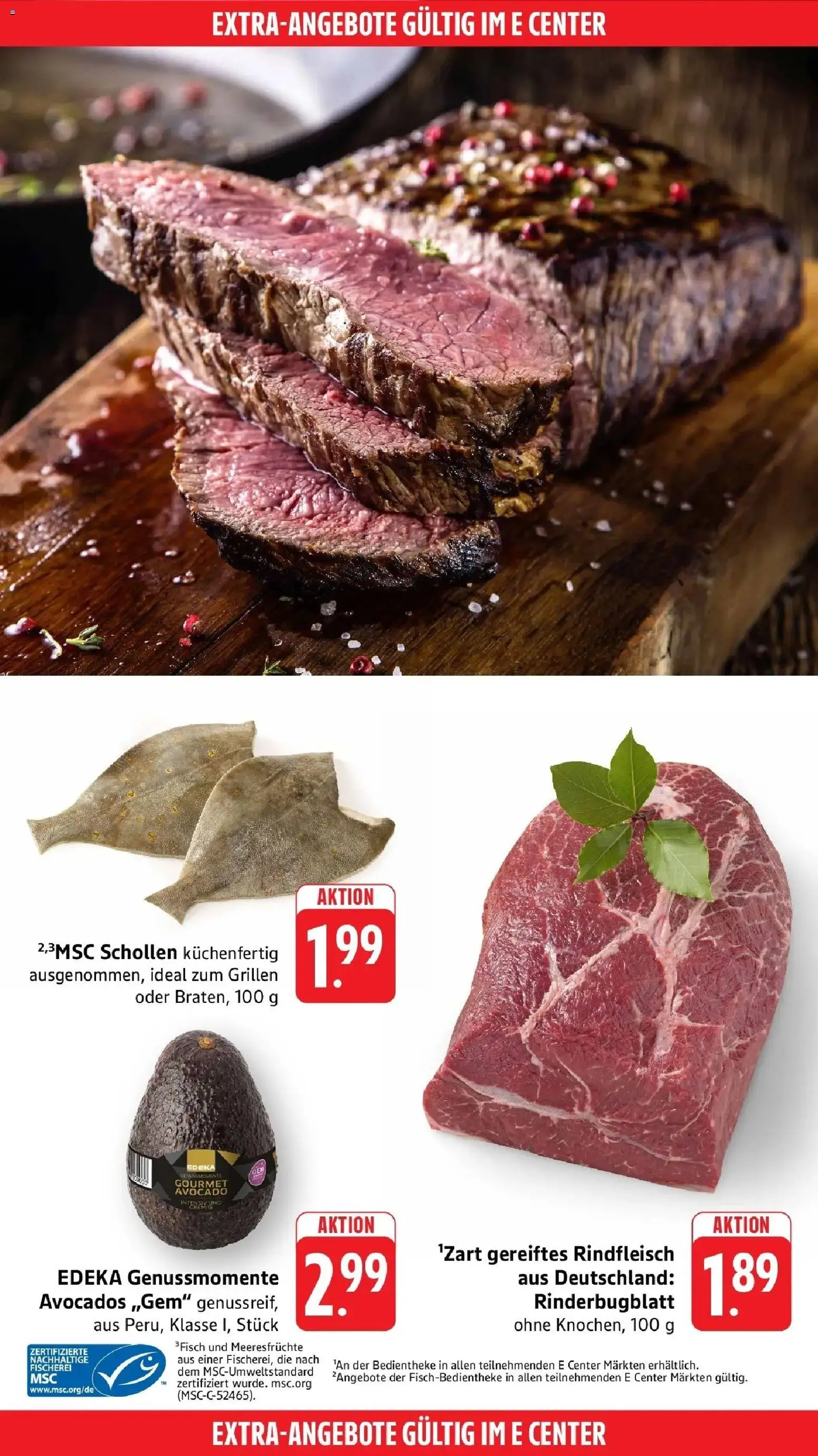 Edeka Prospekt Schorndorf (ab 21.09.2026) » Angebote Online | Seite: 43 | Produkte: Meeresfrüchte, Rindfleisch