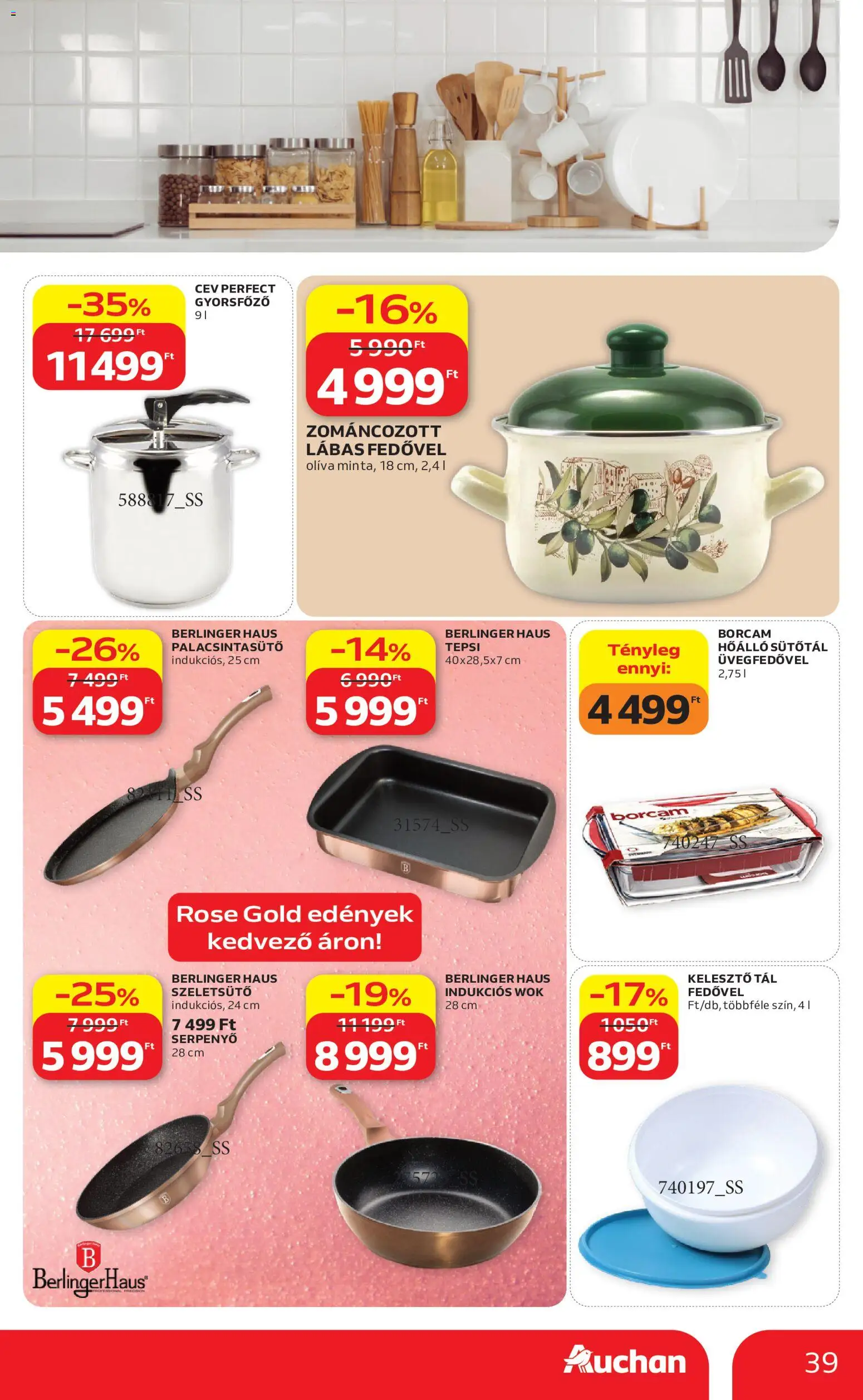 Auchan akciós ujság - amely érvényes a következő dátumtól: 2026.08.13. | Oldal: 39