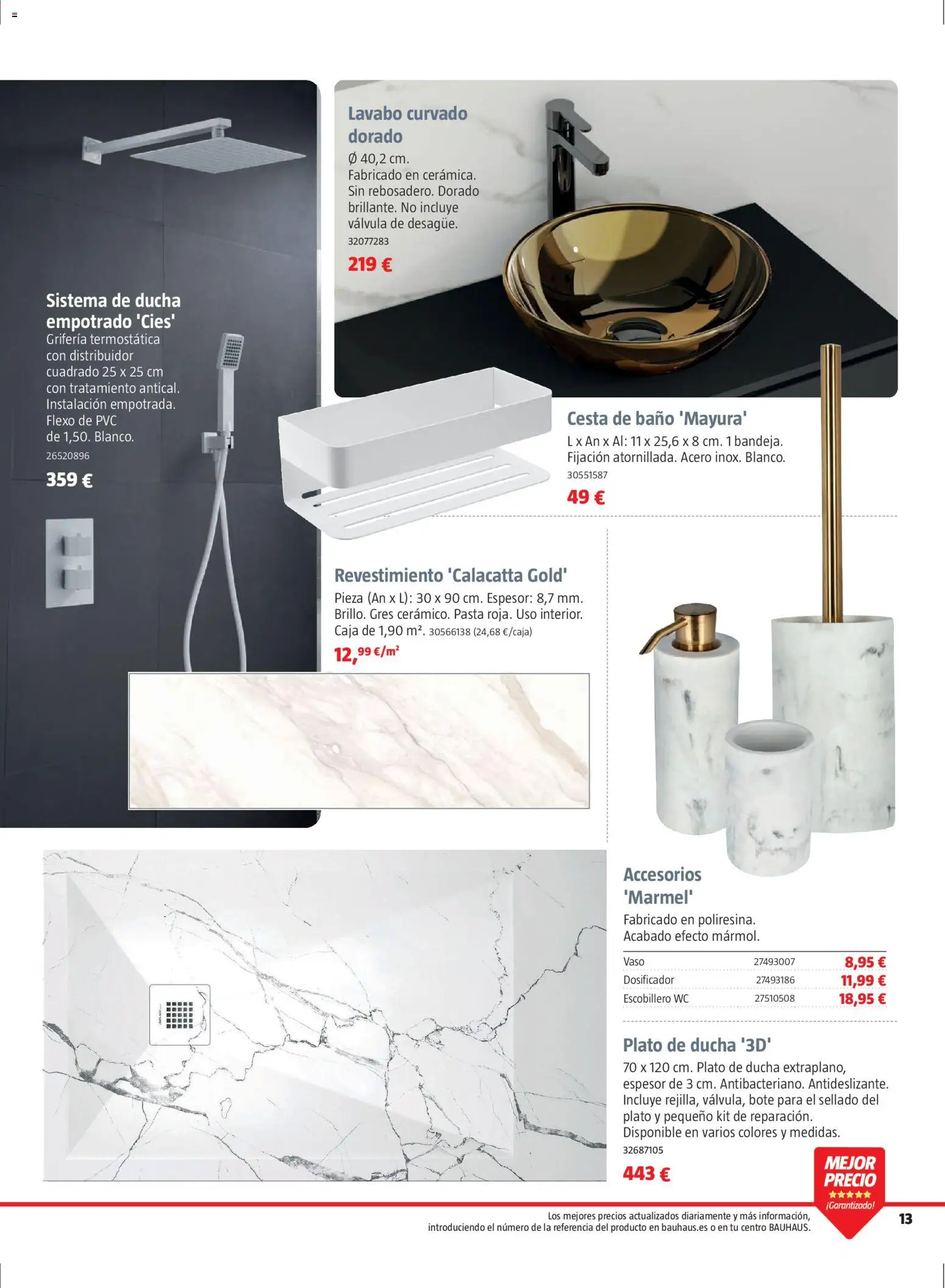 Bauhaus folleto Renueva │ válido desde el 02.03.2026 | Página: 13 | Productos: Pasta, Caja, Lavabo, Cesta