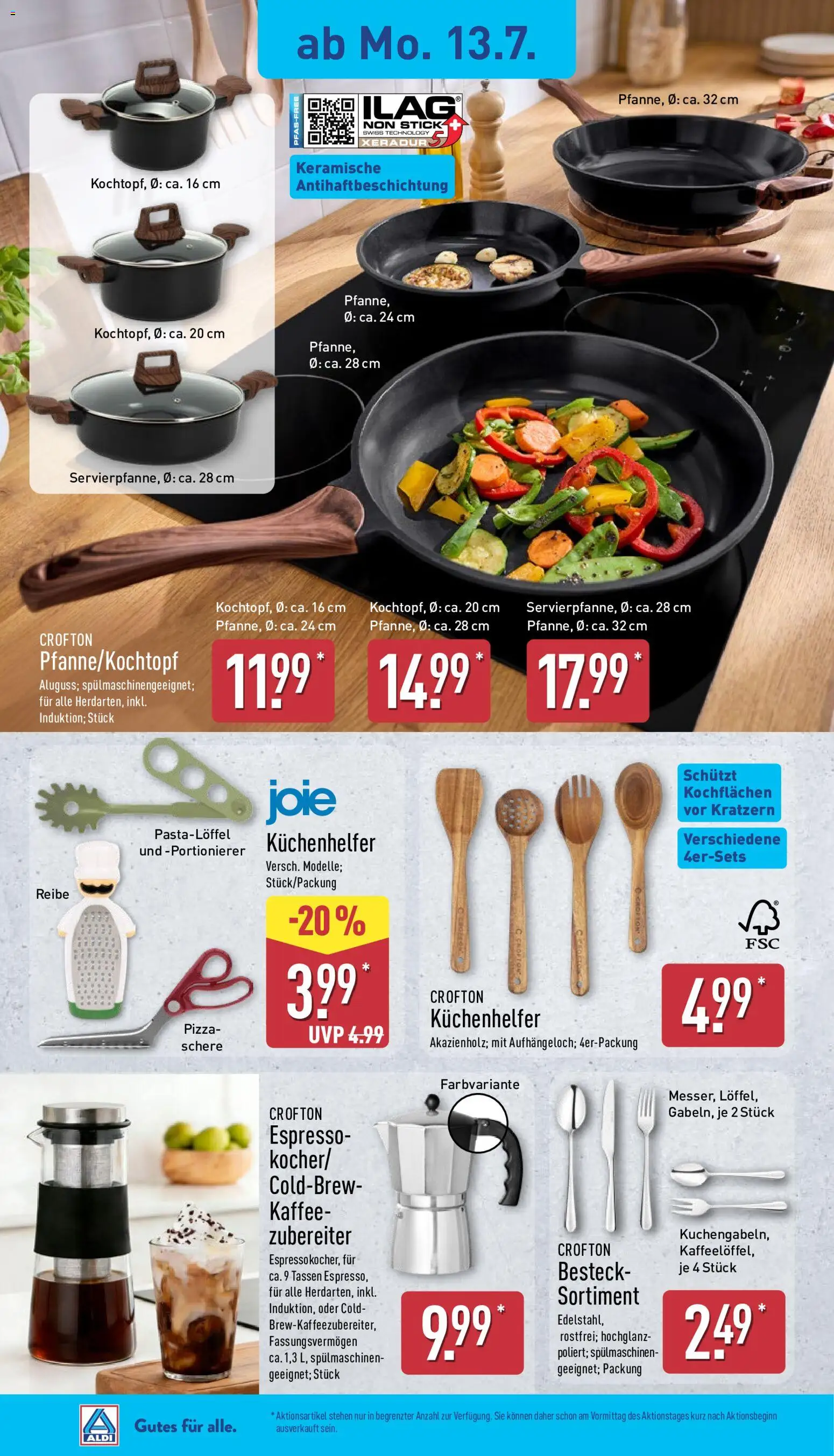 Aldi Ausblick – gültig ab 13.07.2026 | Seite: 2 | Produkte: Kaffee, Pizza