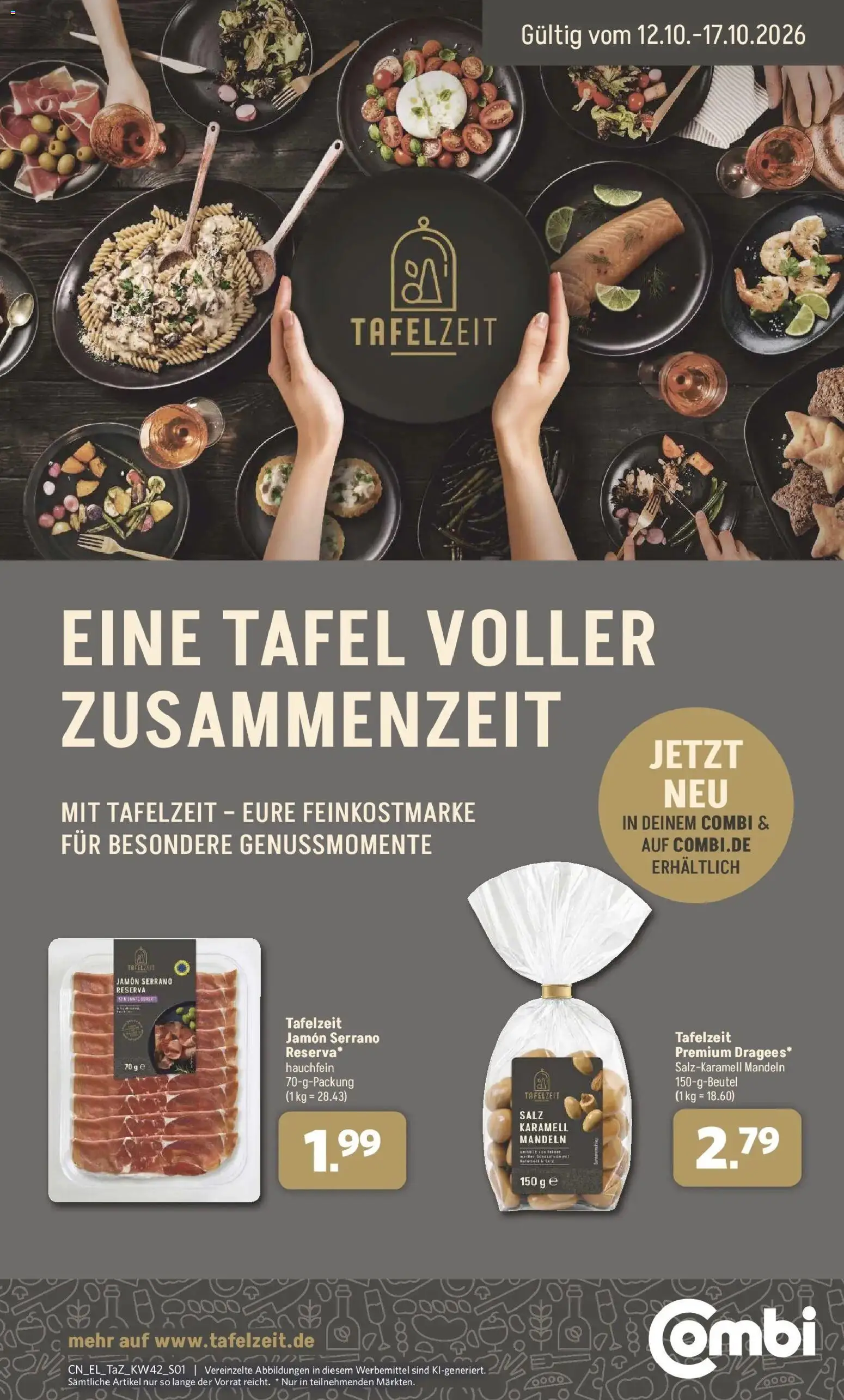 Combi Prospekt Twistringen (ab 12.10.2026) zum Blättern | Seite: 1 | Produkte: Mandeln