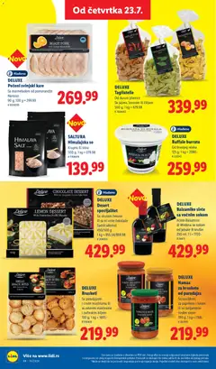 DELUXE Desert specijalitet, Sa ukusom limuna, ili sa tri vrste čokolade, Sadrži alkohol - pregled Lidl kataloga - važi od 23.07.2026 | Strana: 52