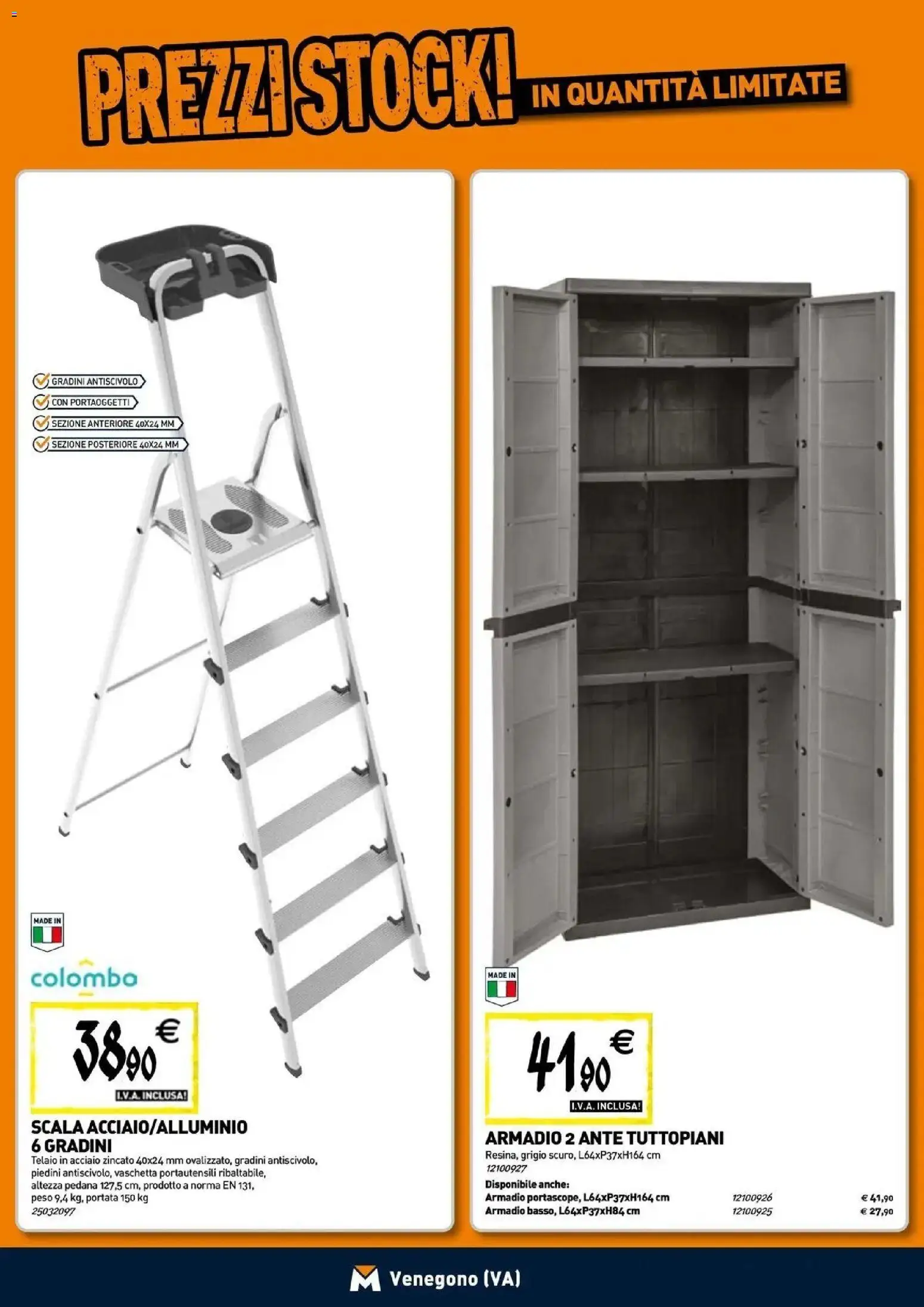 Nuovo TECNOMAT - Straordinari prezzi stock! dal 24/09/2026 > offerte anteprima 🛍️ | Pagina: 16 | Prodotti: Scala, Armadio