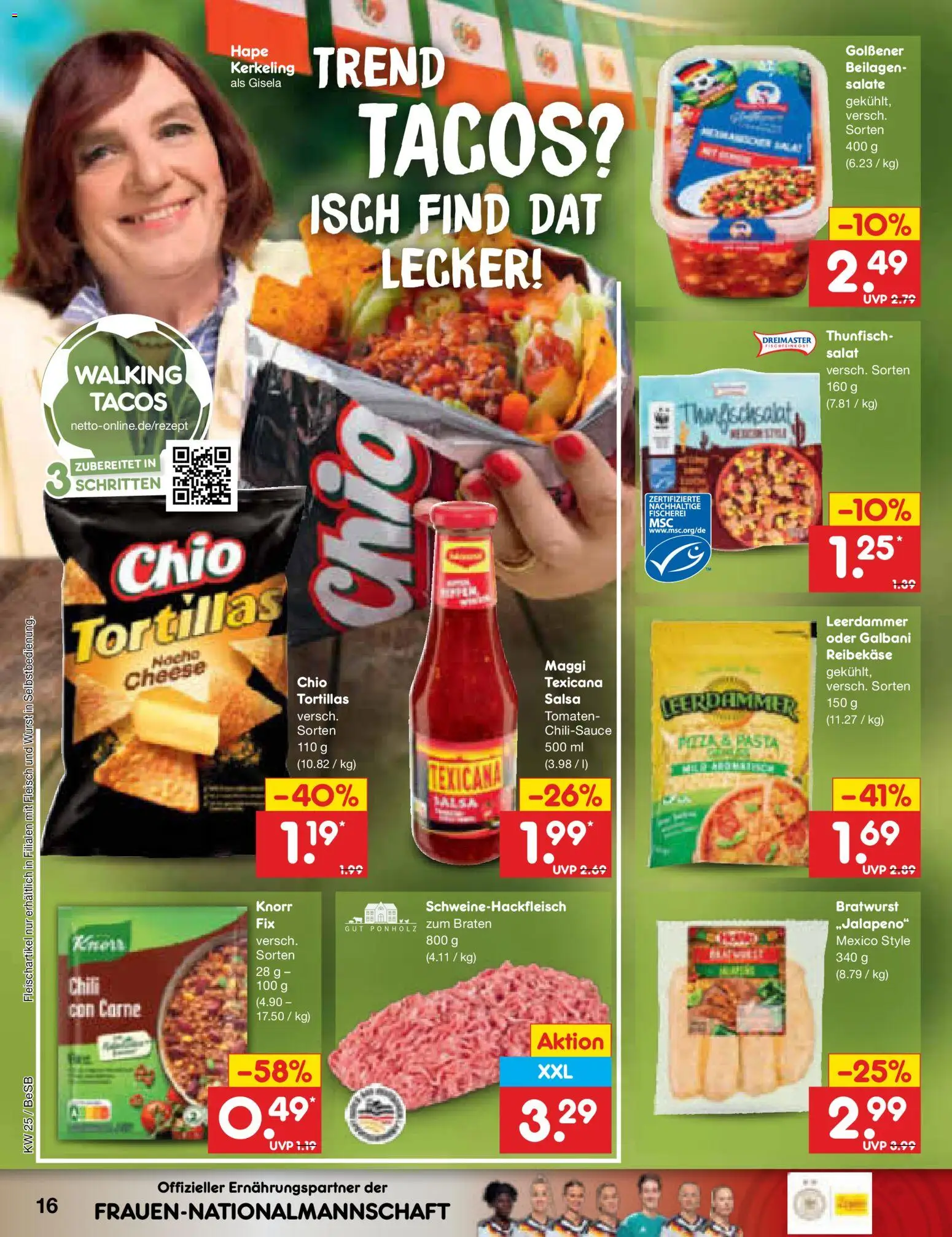 Netto Marken-Discount Prospekt – gültig ab 15.06.2026 | Seite: 20 | Produkte: Tomaten, Wurst, Reibekase, Fleisch