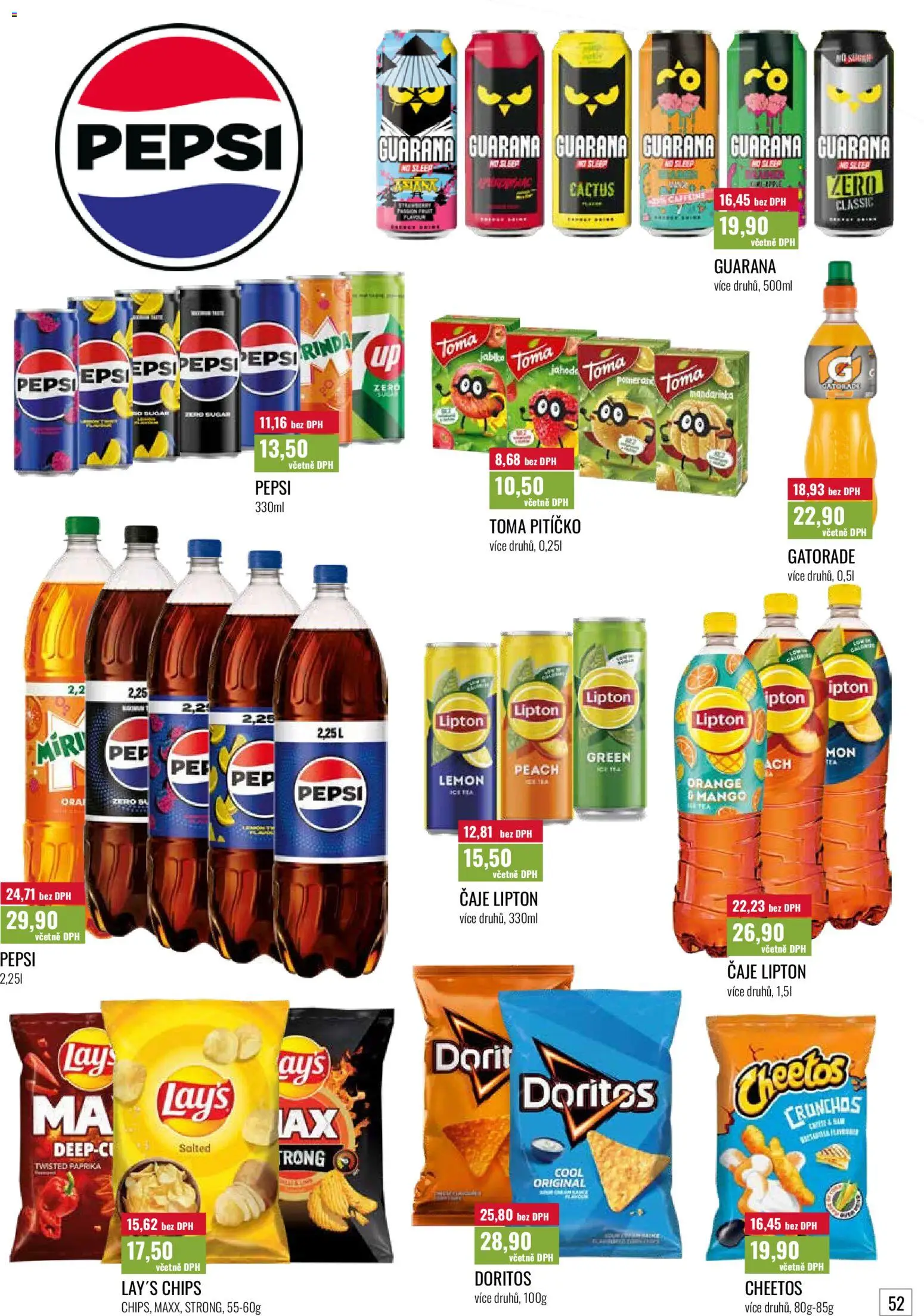 Ratio leták od 01.07.2026 | Strana: 53 | Produkty: Pepsi, Doritos, Cheetos, Čaje