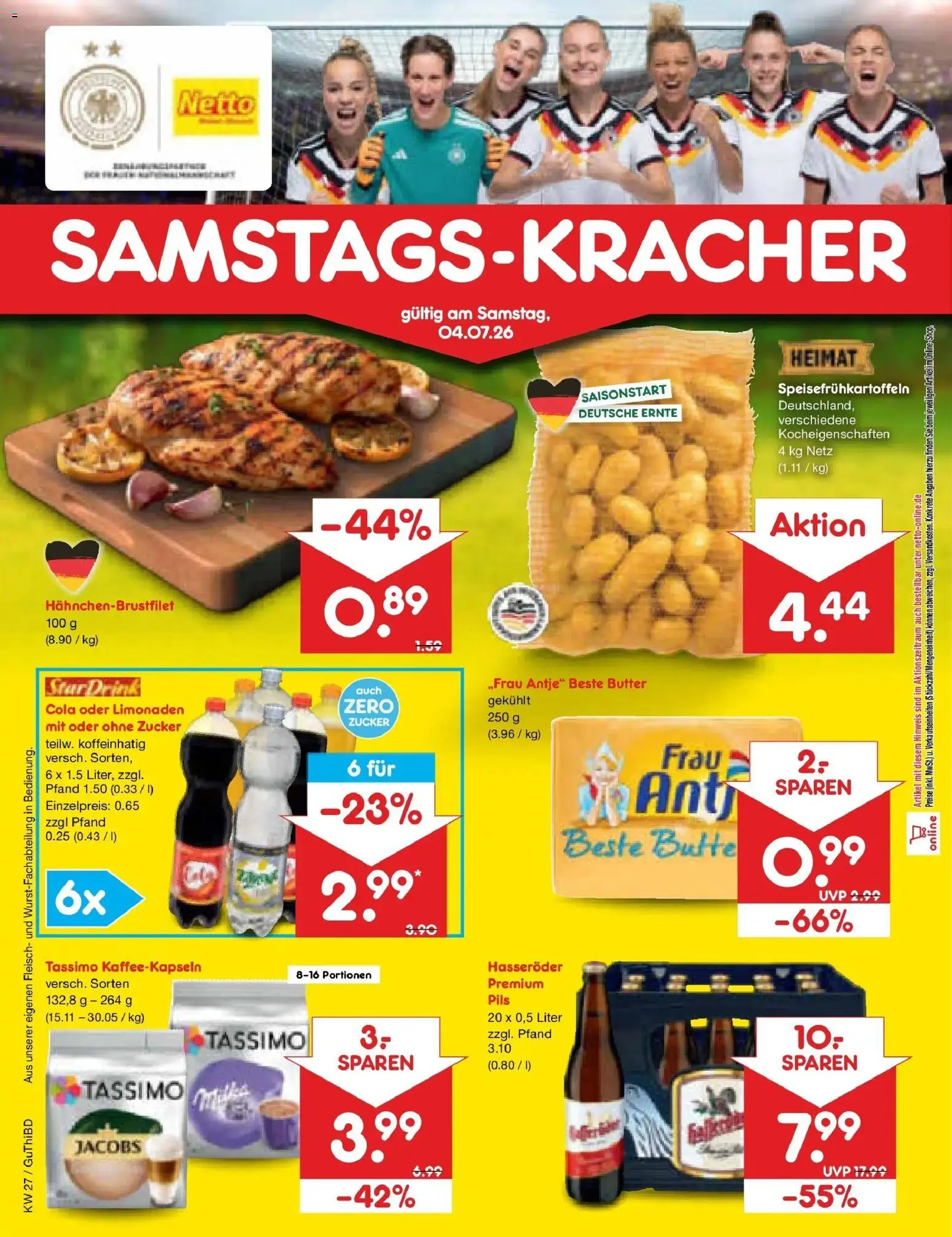 Netto Marken-Discount Prospekt Thiendorf – gültig ab 29.06.2026 | Seite: 68 | Produkte: Cola, Butter, Zucker, Fleisch