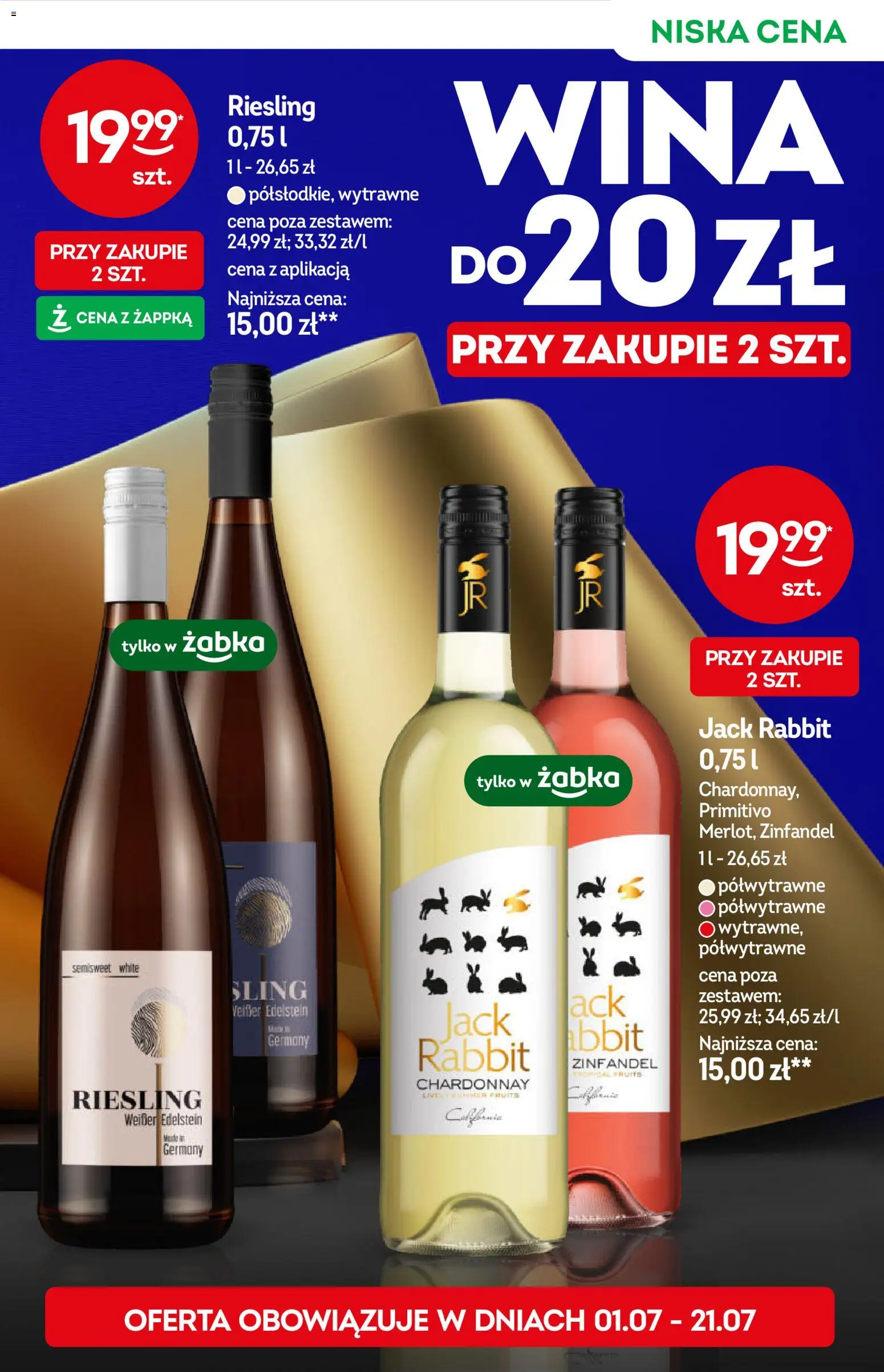 Żabka gazetka - Katalog win od 24.06.2026 | Strona: 9 | Produkty: Riesling, Chardonnay