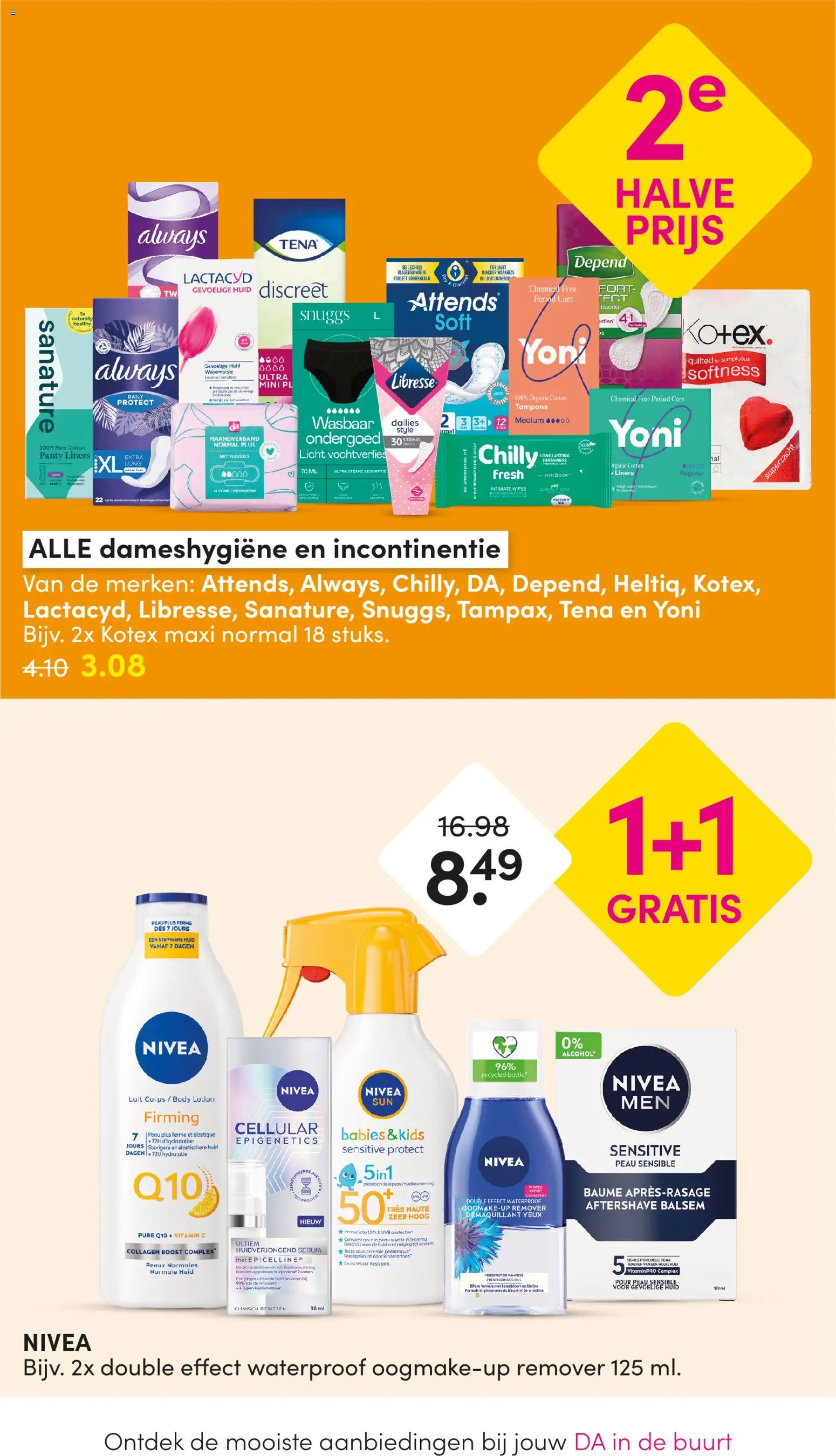{H1} | Pagina: 2 | Producten: Maandverband, Ondergoed, Tampons, Boost