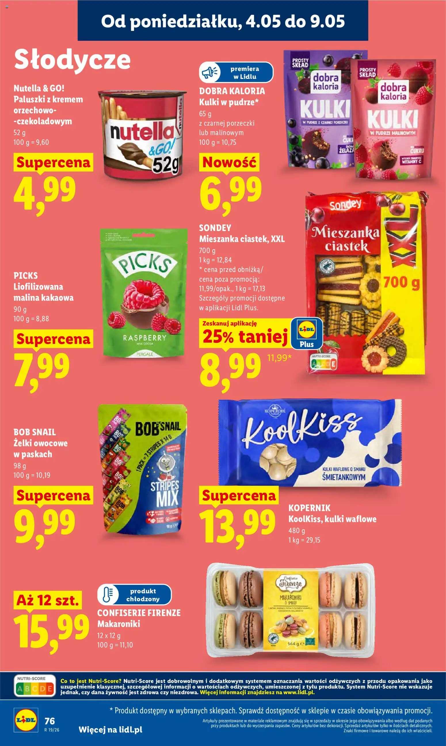 Lidl Polsko leták od 04.05.2026 | Strana: 82 | Produkty: Cukr, Nutella