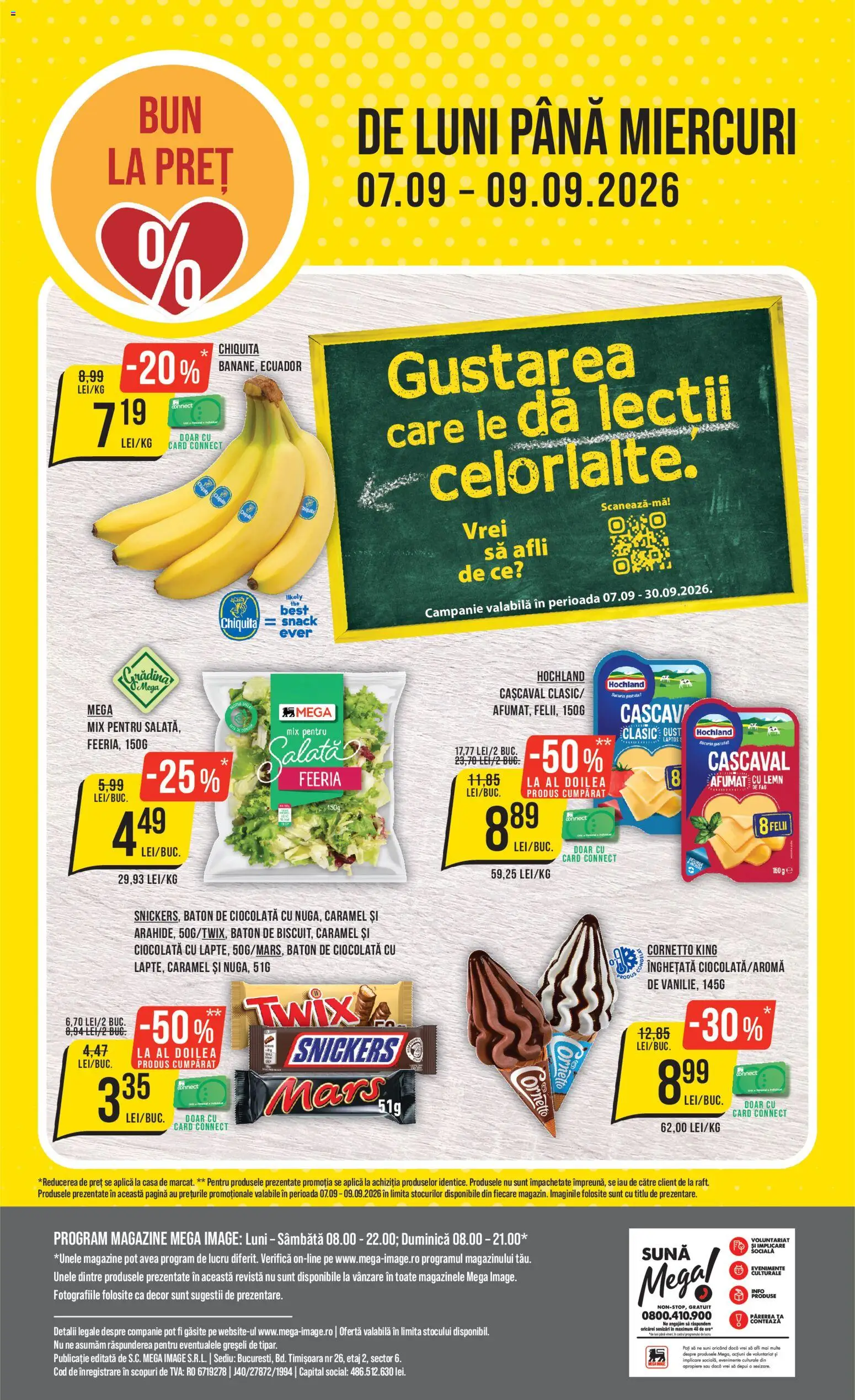 Noul catalog Mega Image – valabil de la 03.09.2026 | Pagină: 24 | Produse: Aplică, Best, Cașcaval, Hochland