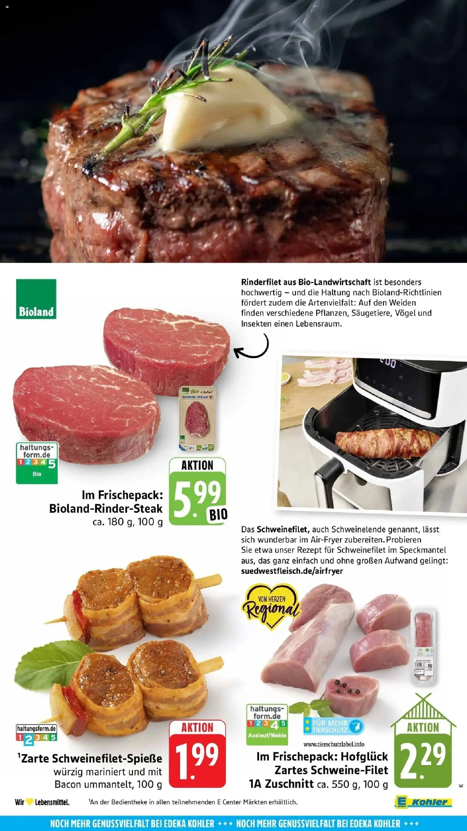 Edeka prospekt Ettenheim	 – gültig ab 04.05.2026 | Seite: 57 | Produkte: Rinderfilet, Schweinefilet, Steak