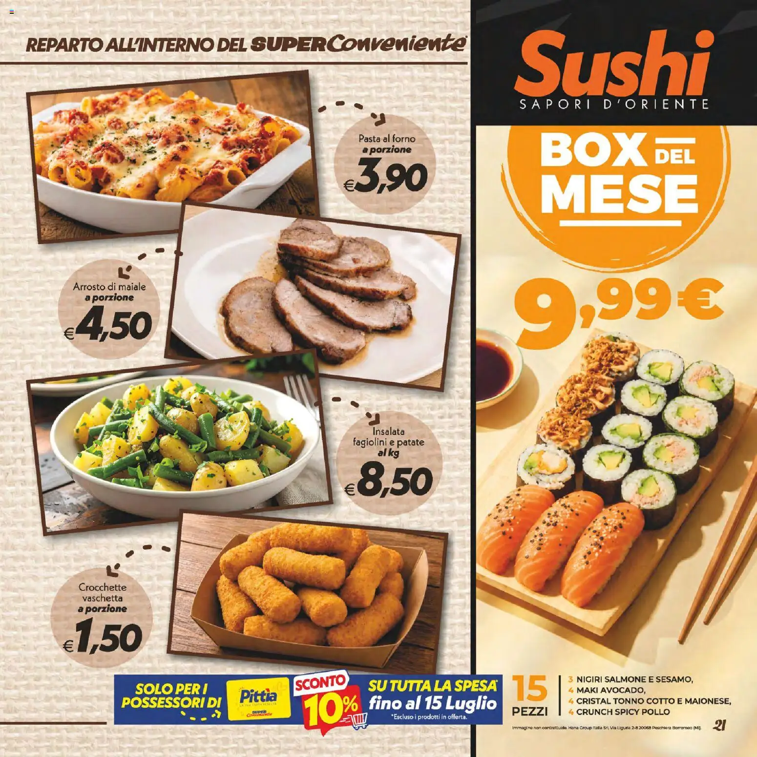 Volantino SuperConveniente del 02/07/2026 | Pagina: 21 | Prodotti: Arrosto, Pasta, Tonno, Forno