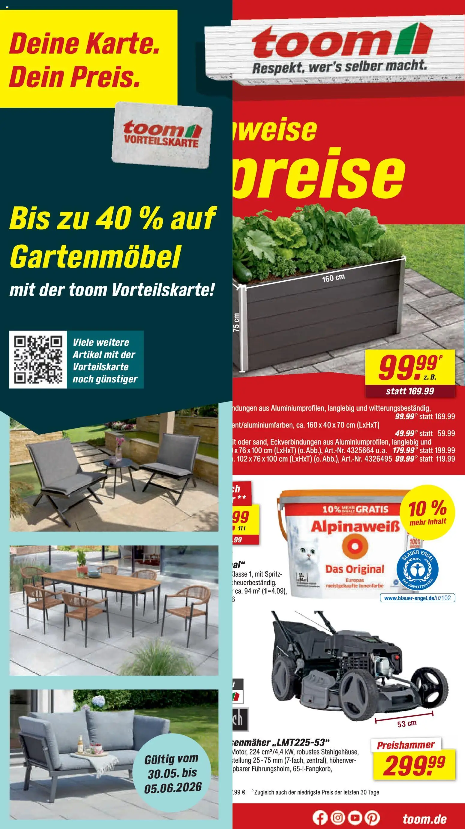 Toom Baumarkt Prospekt – gültig ab 30.05.2026 | Seite: 1