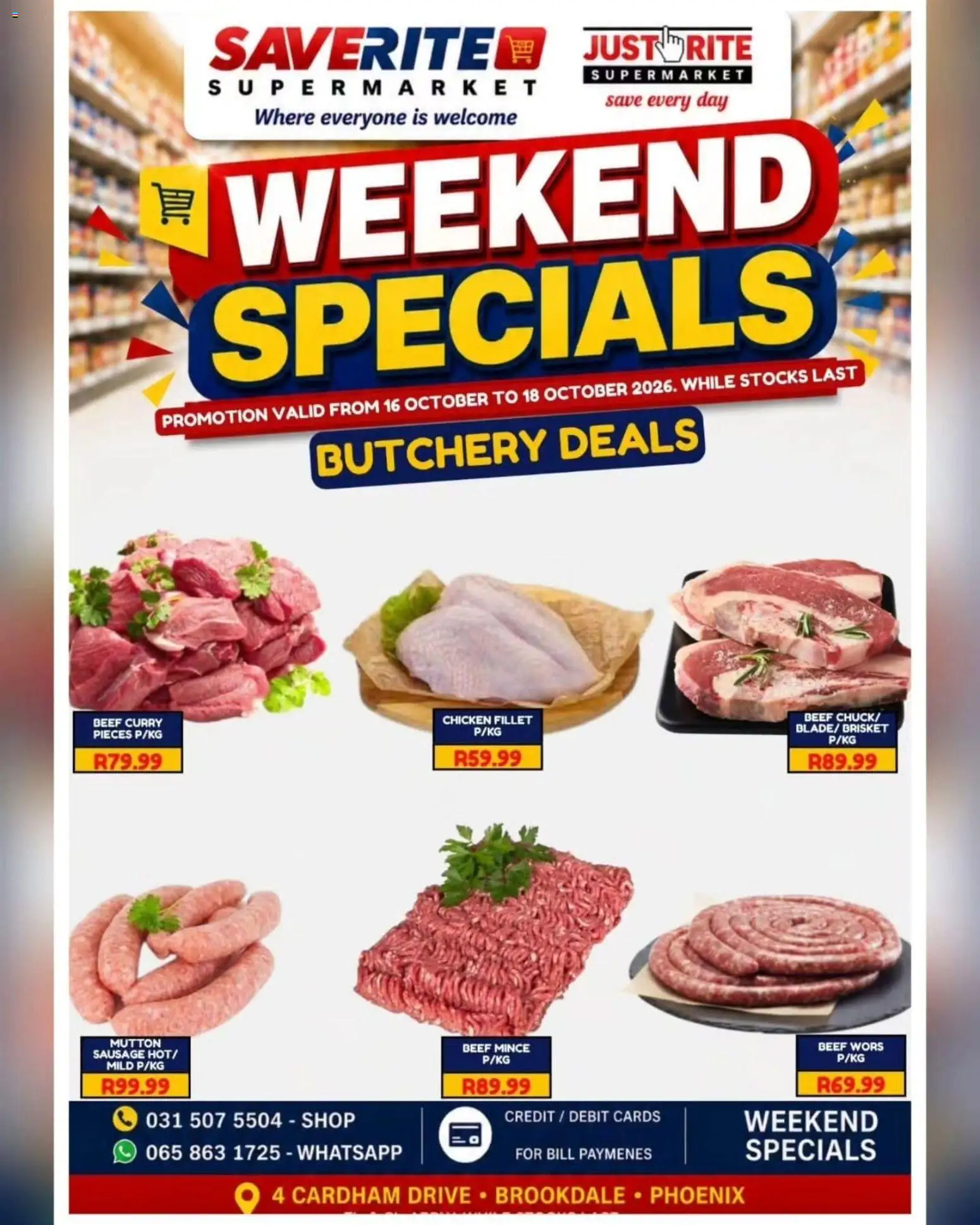 New Saverite catalogue – valid from 16/10/2026 | Page: 2 | Products: Chicken, Beef, Sausage, Fillet