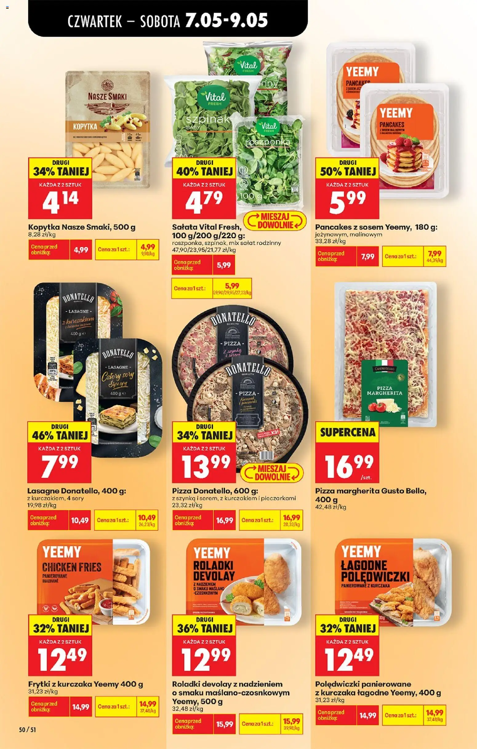Biedronka Polsko leták - Codziennie niskie ceny od 07.10.2026 | Strana: 60 | Produkty: Pizza, Salát, Lasagne, Mix salát