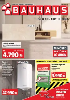 Bauhaus szórólap - amely érvényes a következő dátumtól: 2026.09.07.