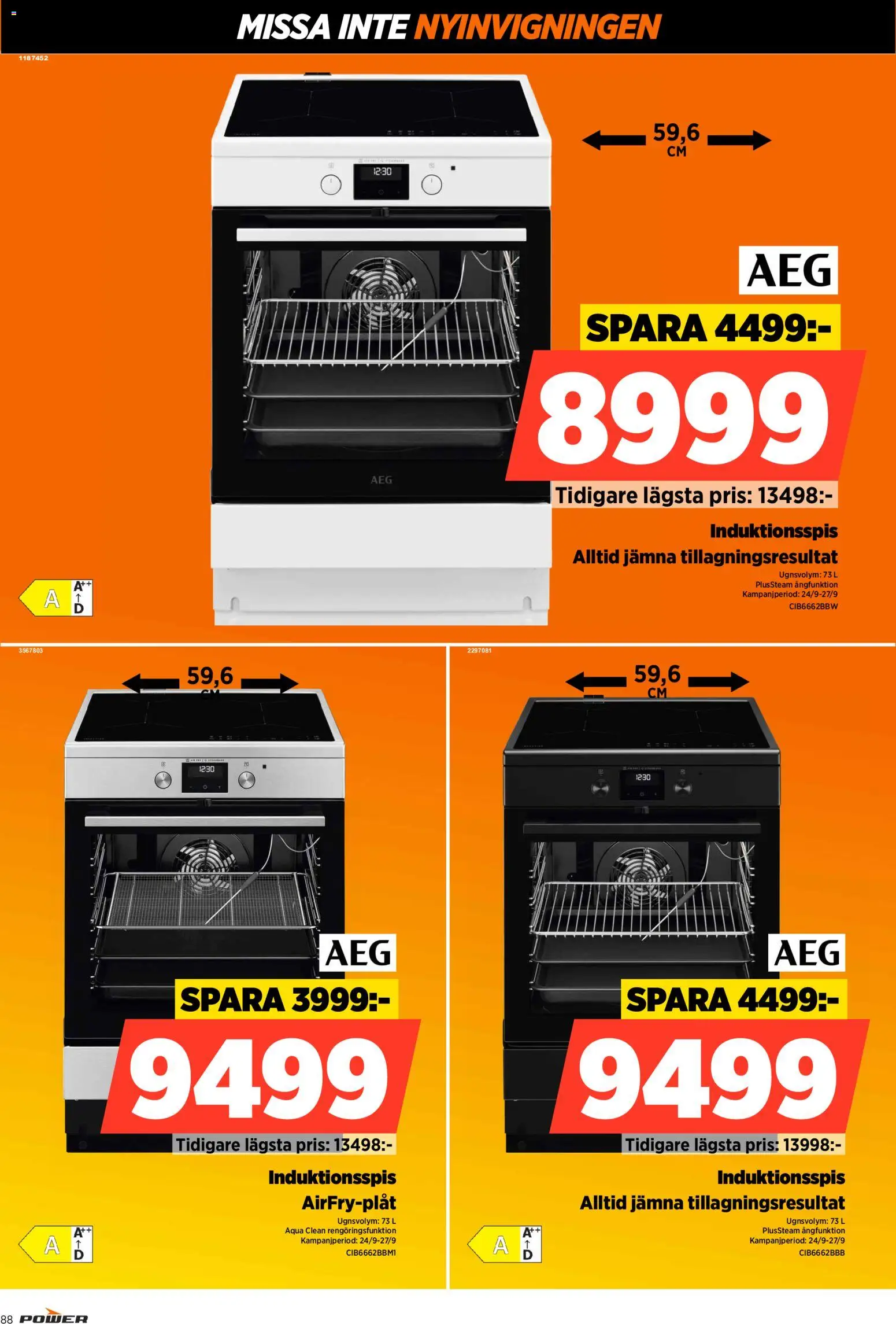 Power reklamblad aktuell från 24/09/2026 | Sida: 88 | Produkter: Induktionsspis