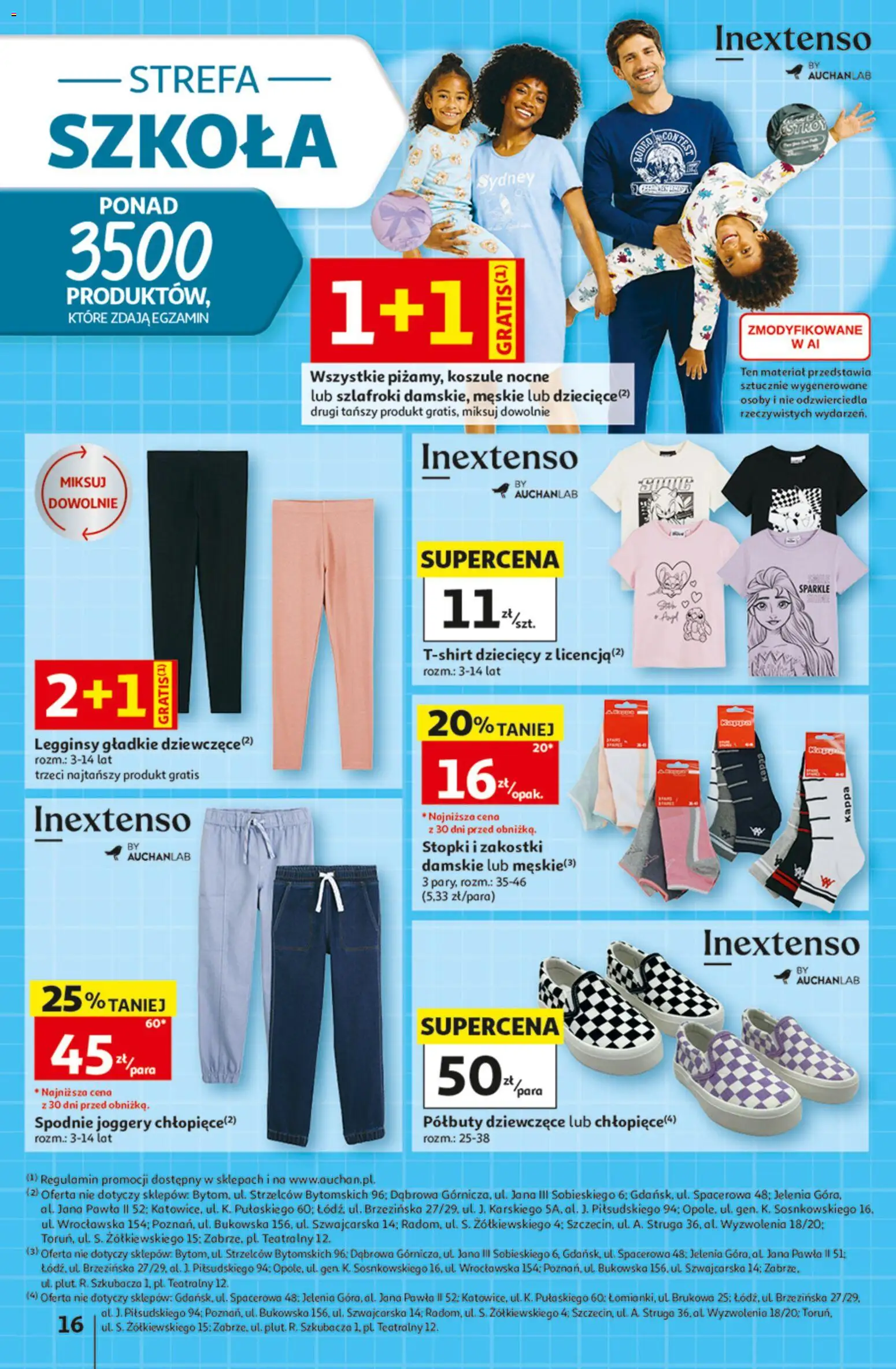 Auchan gazetka - 30 Lat Hipermarket od 06.08.2026 | Strona: 16 | Produkty: Spodnie, Legginsy