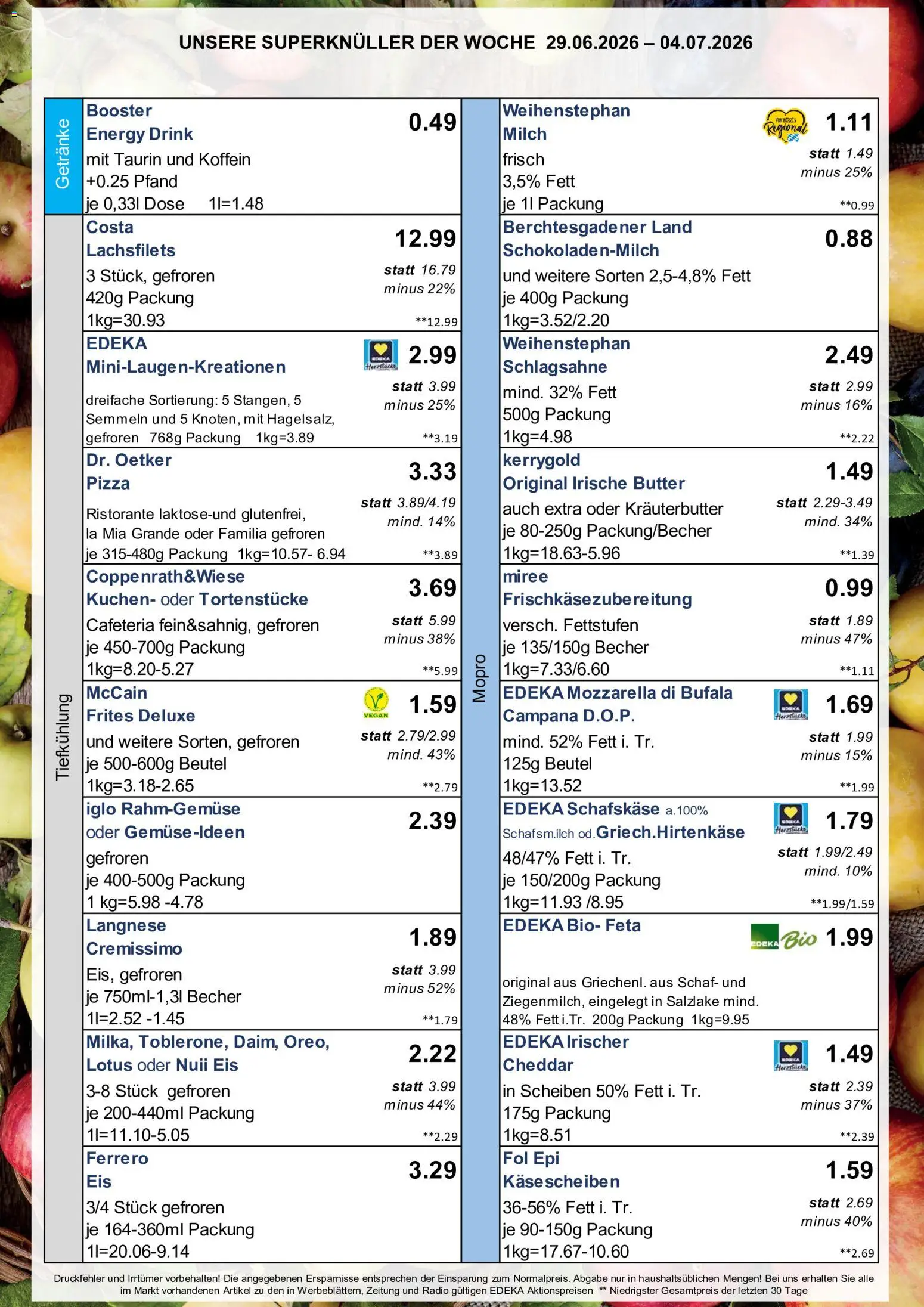 Simmel Bayern – gültig ab 29.06.2026 | Seite: 5 | Produkte: Energy, Mozzarella, Eis, Schafskase