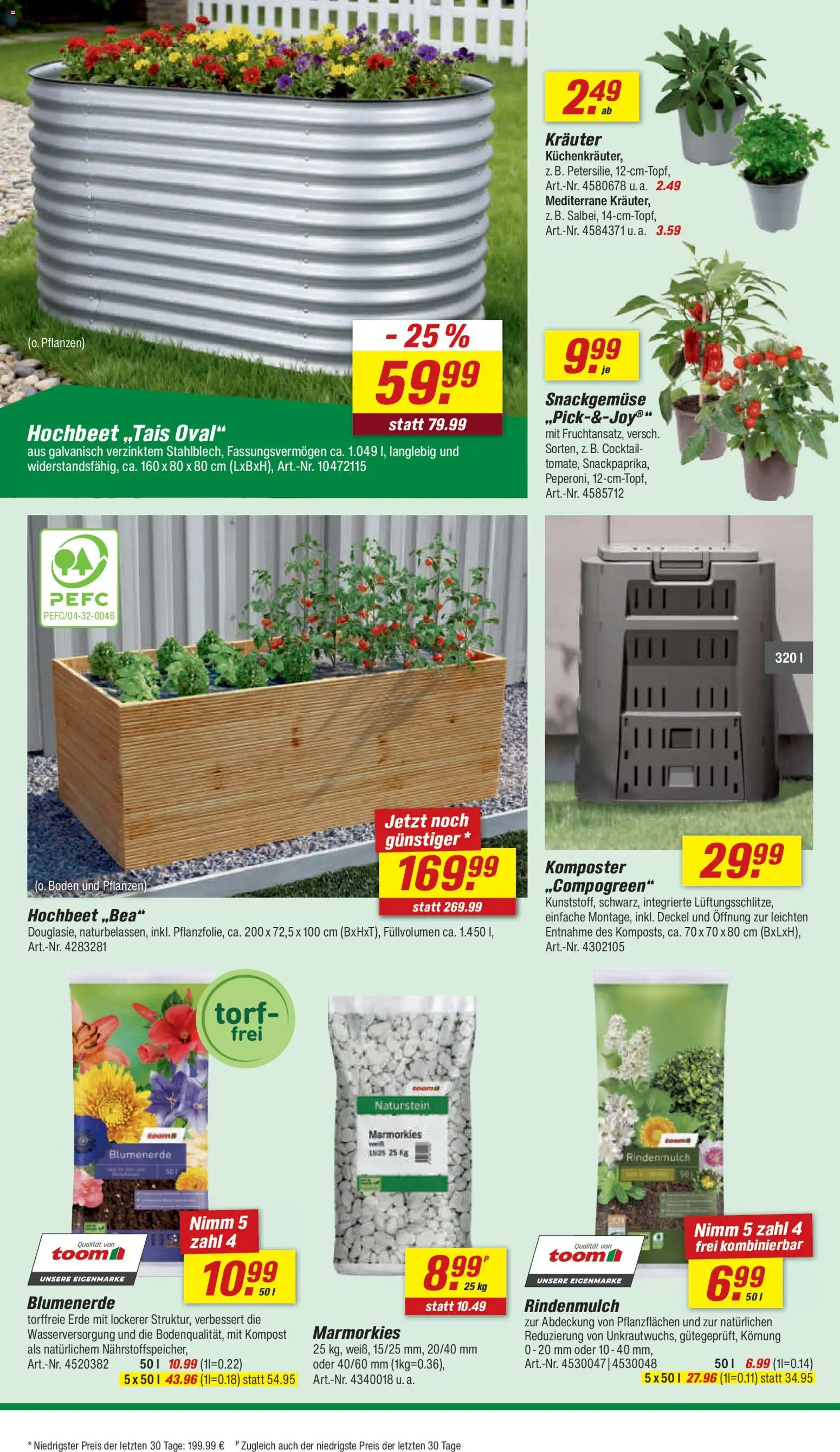 Toom Baumarkt Prospekt 	 – gültig ab 16.05.2026 | Seite: 6 | Produkte: Hochbeet, Rindenmulch, Blumenerde